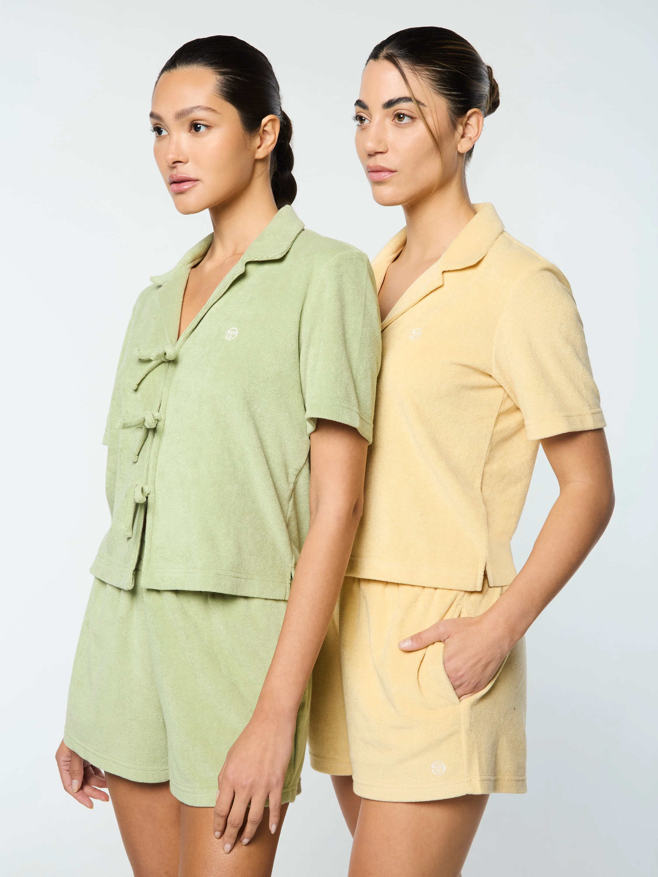 Edda Cropped Shirt- Reseda - Image 10