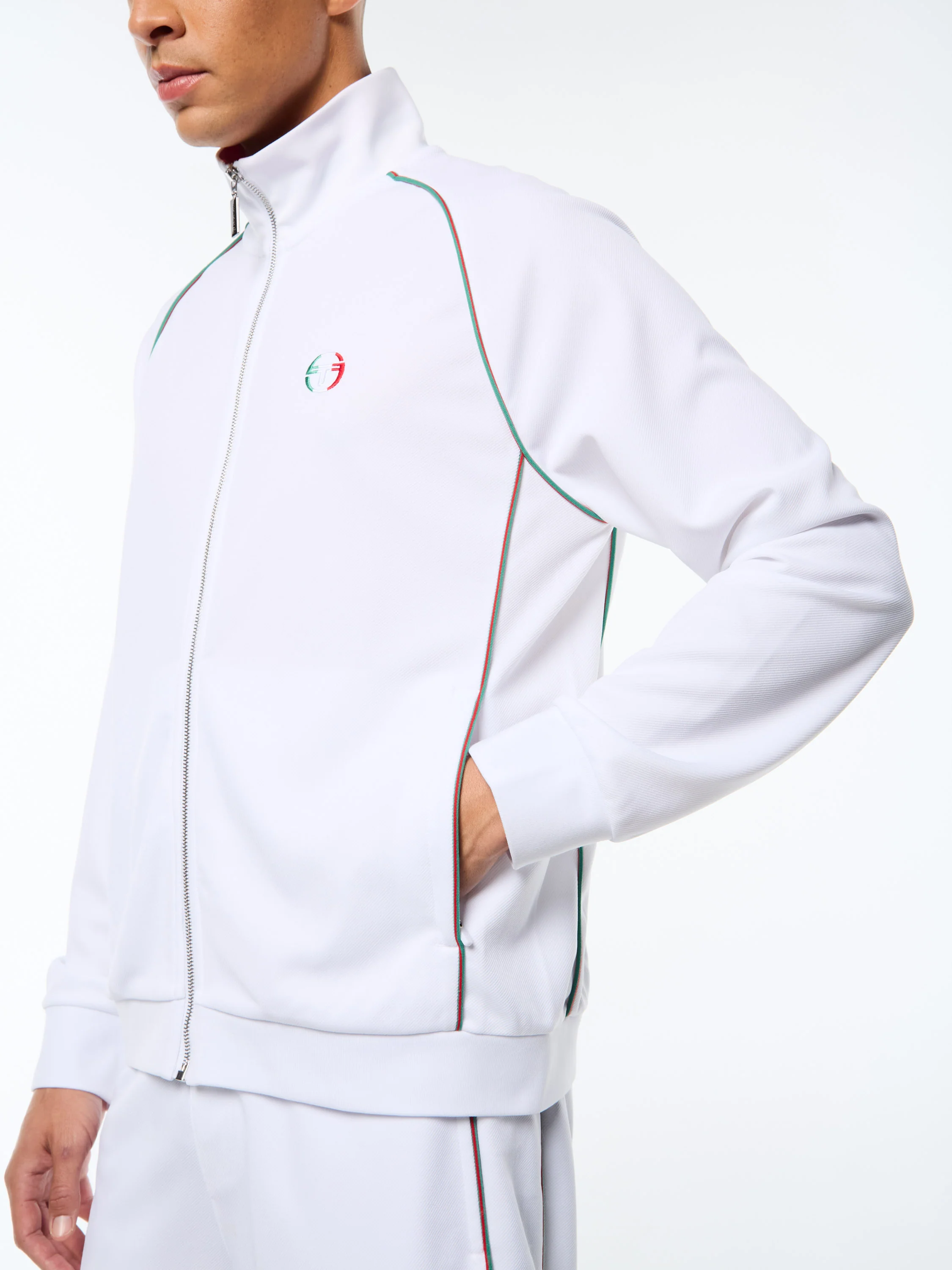 Eredita Track Jacket-Brilliant White - Image 6