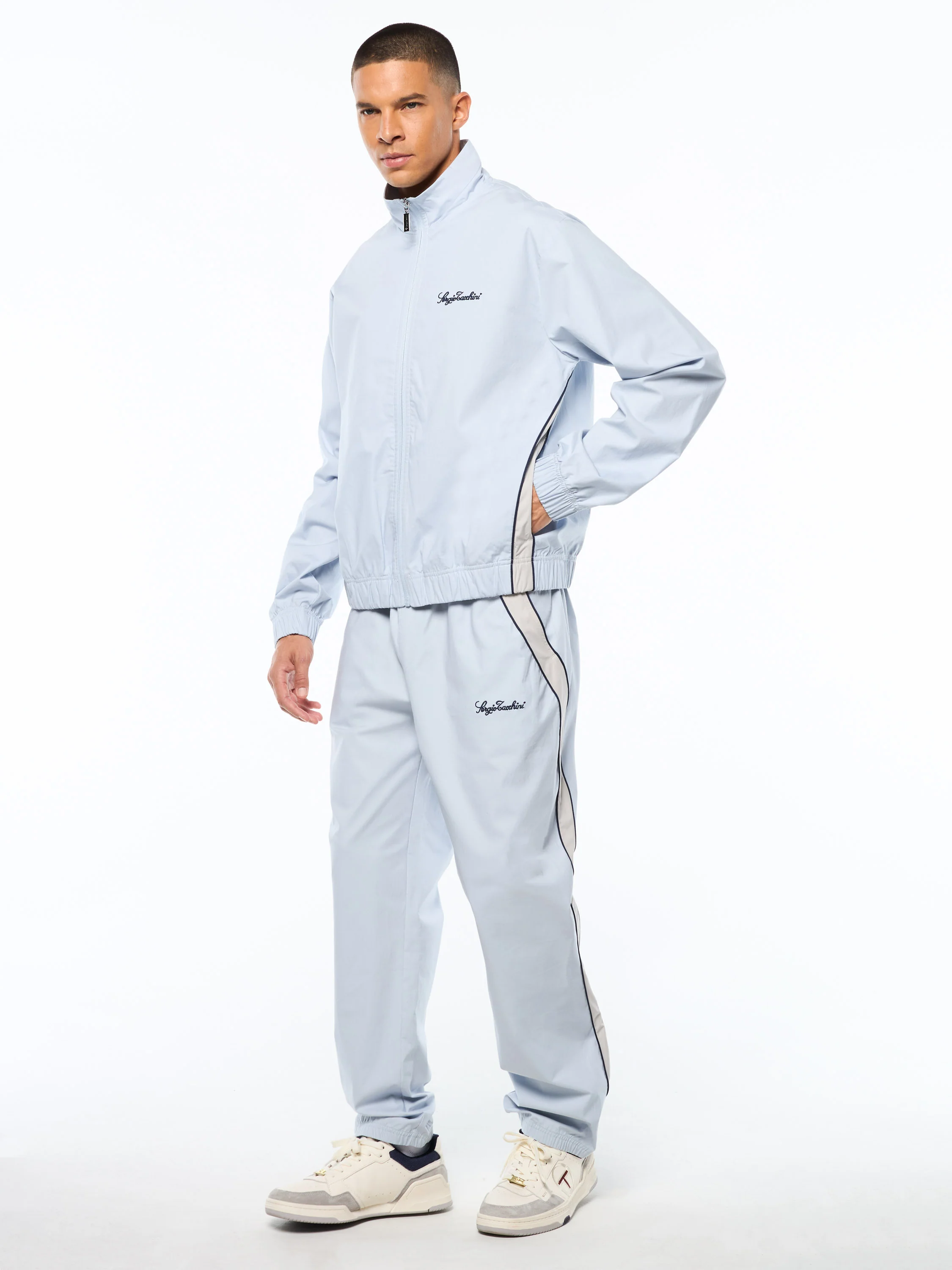 Fiamma Track Jacket- Baby Blue - Image 3
