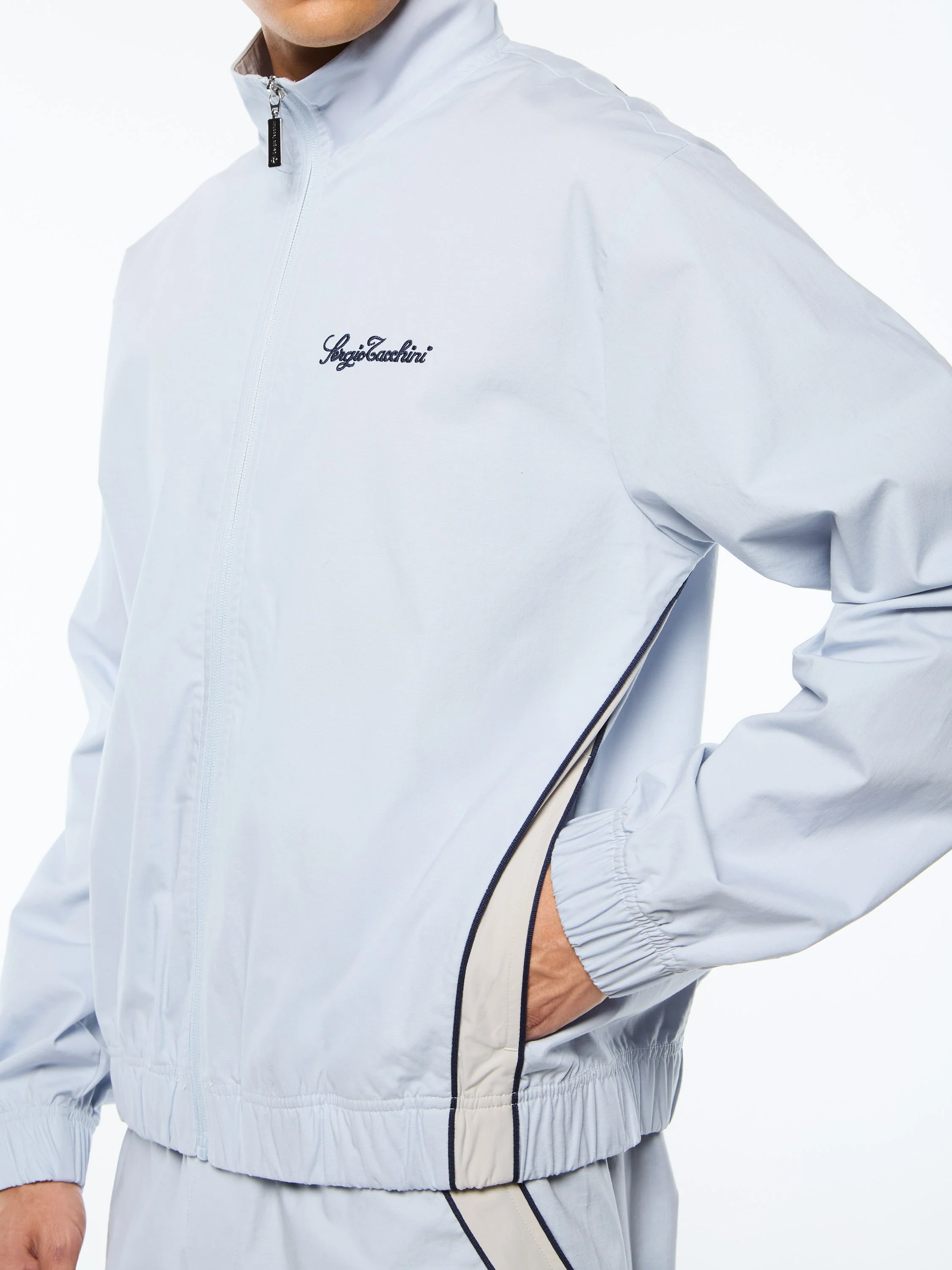 Fiamma Track Jacket- Baby Blue - Image 6