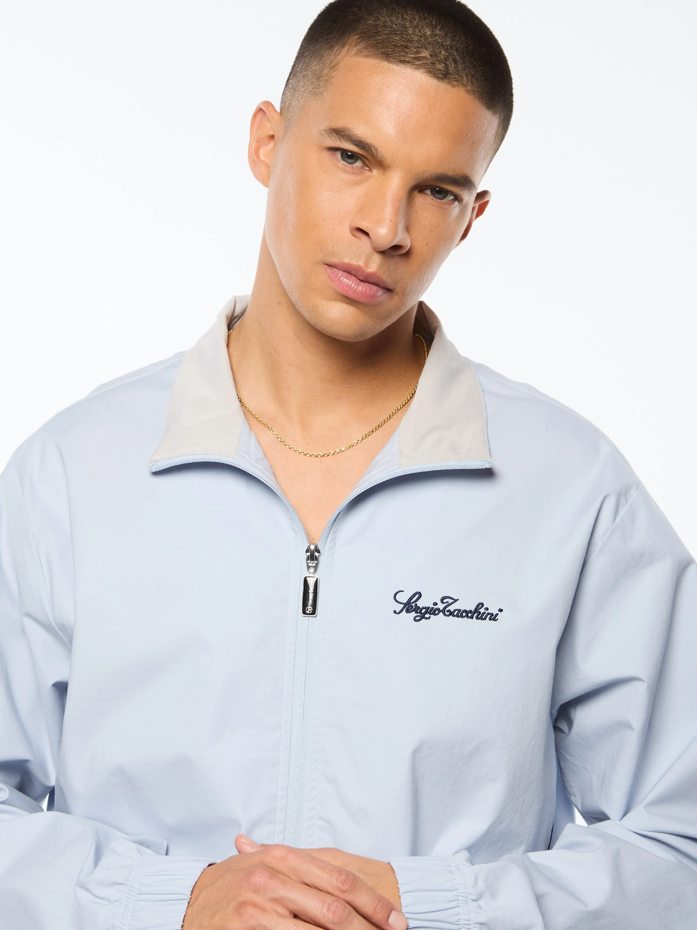 Fiamma Track Jacket- Baby Blue - Image 7