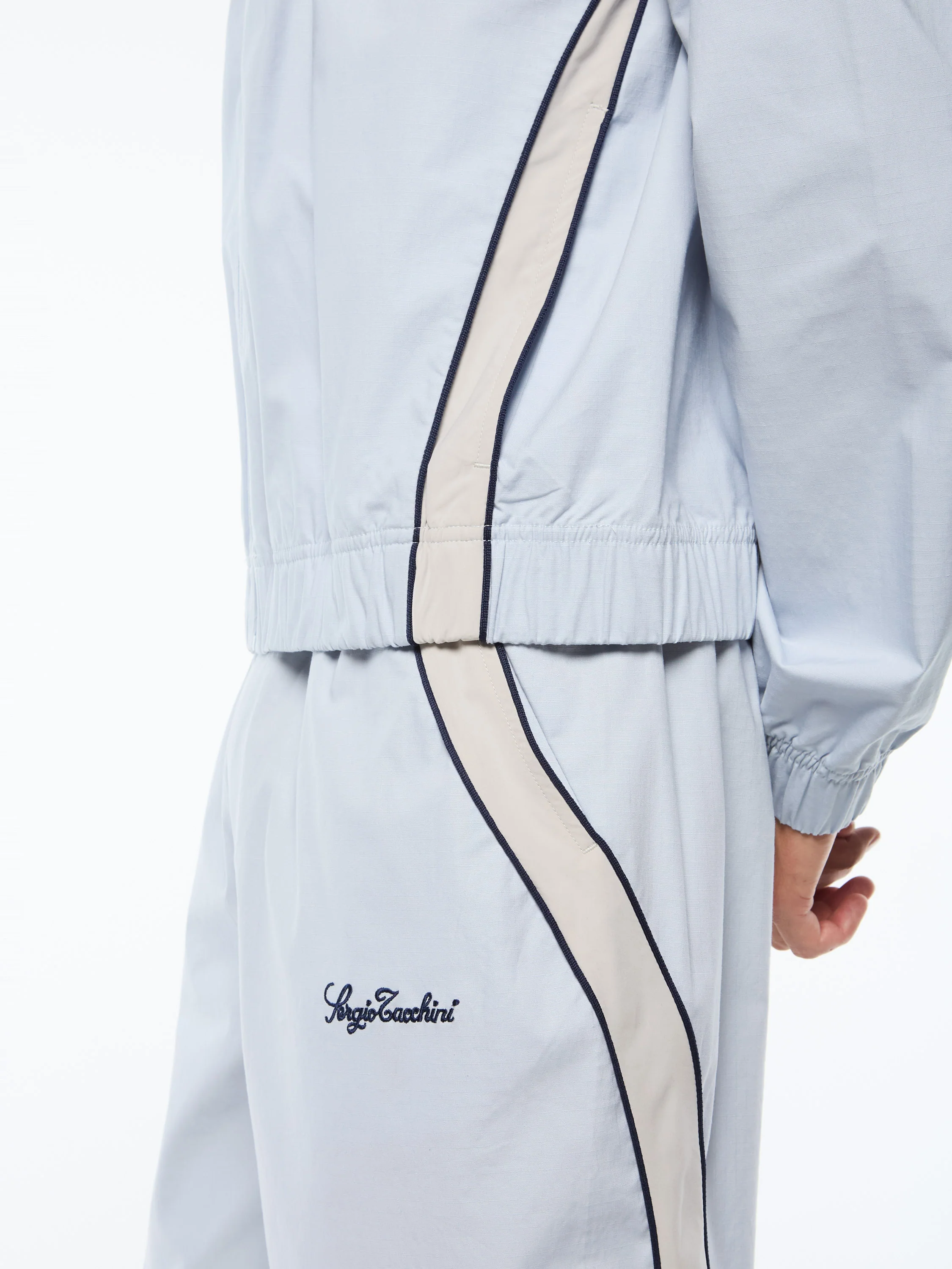 Fiamma Track Jacket- Baby Blue - Image 8