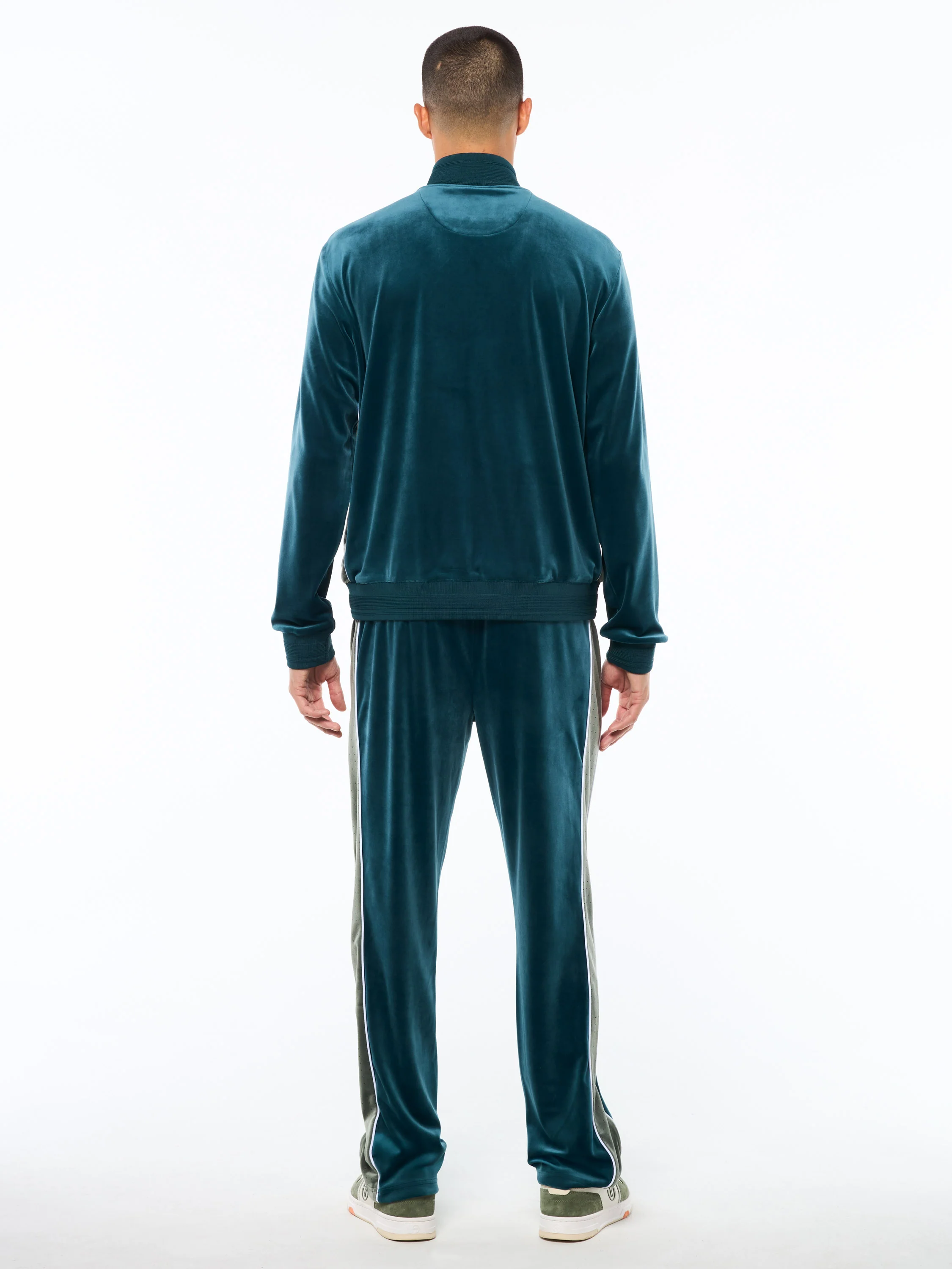 Forato Velour Track Jacket-Mediterranea - Image 4