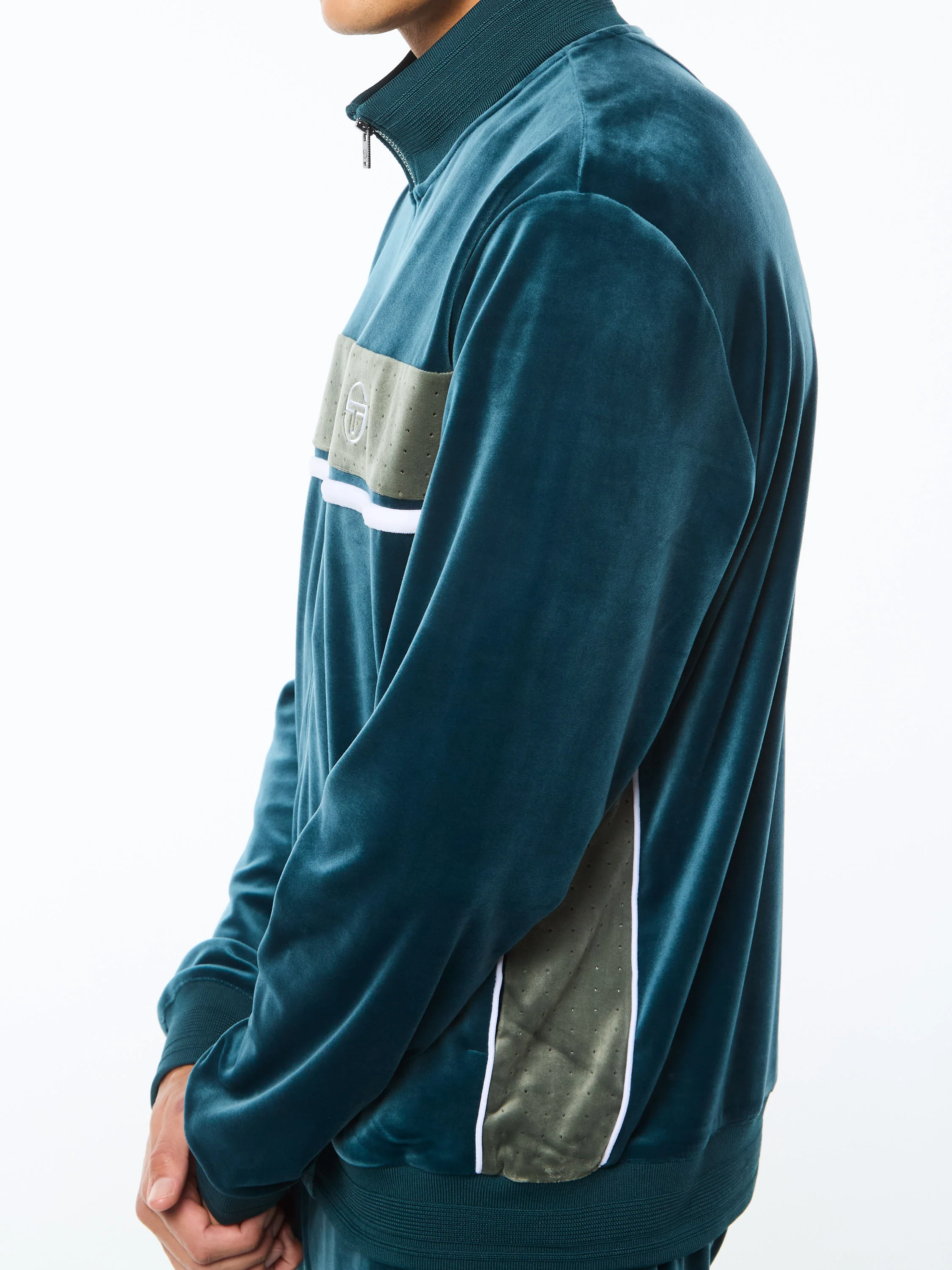 Forato Velour Track Jacket-Mediterranea - Image 6