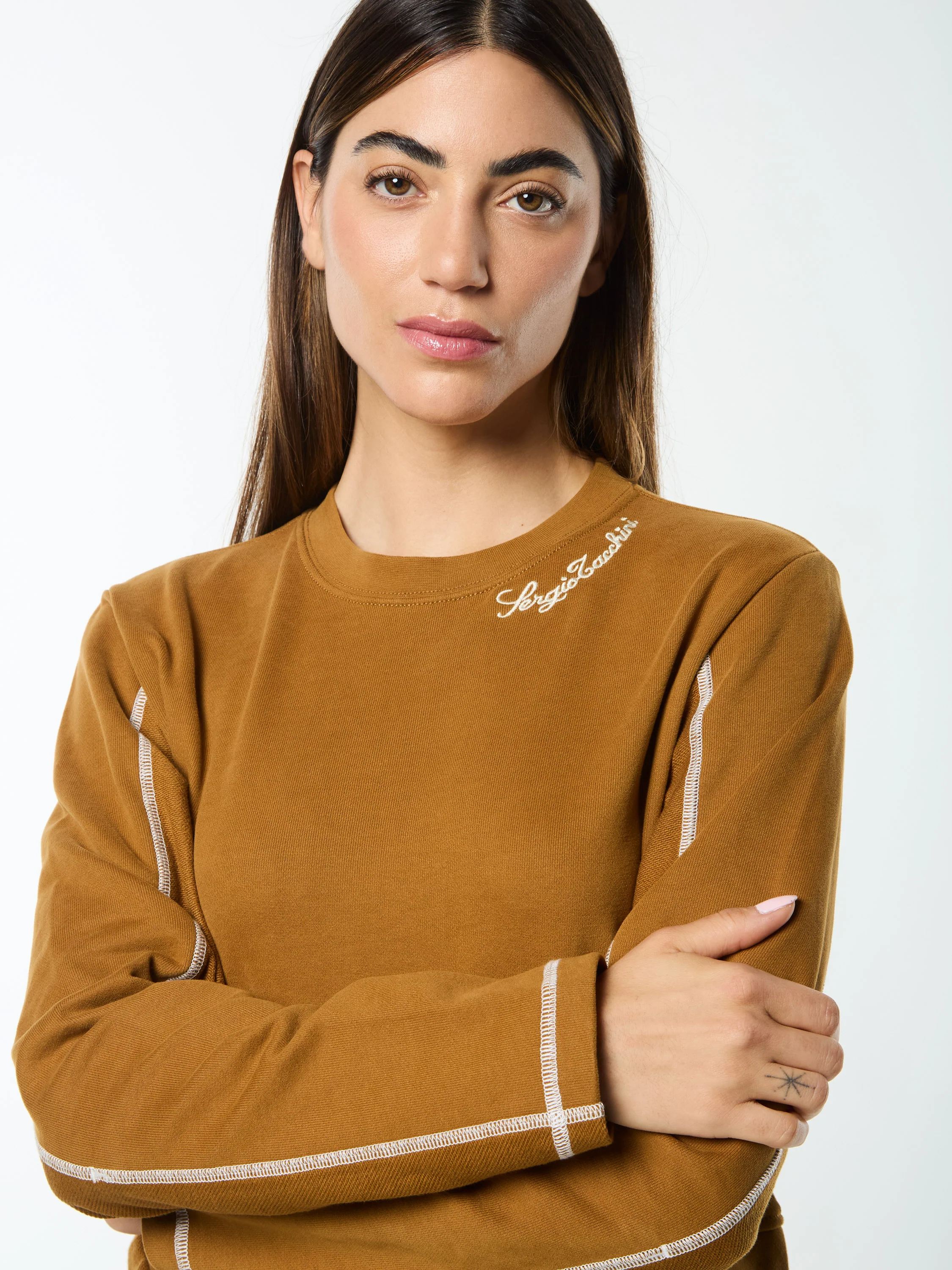 Greta Crewneck- Bronze Brown - Image 6