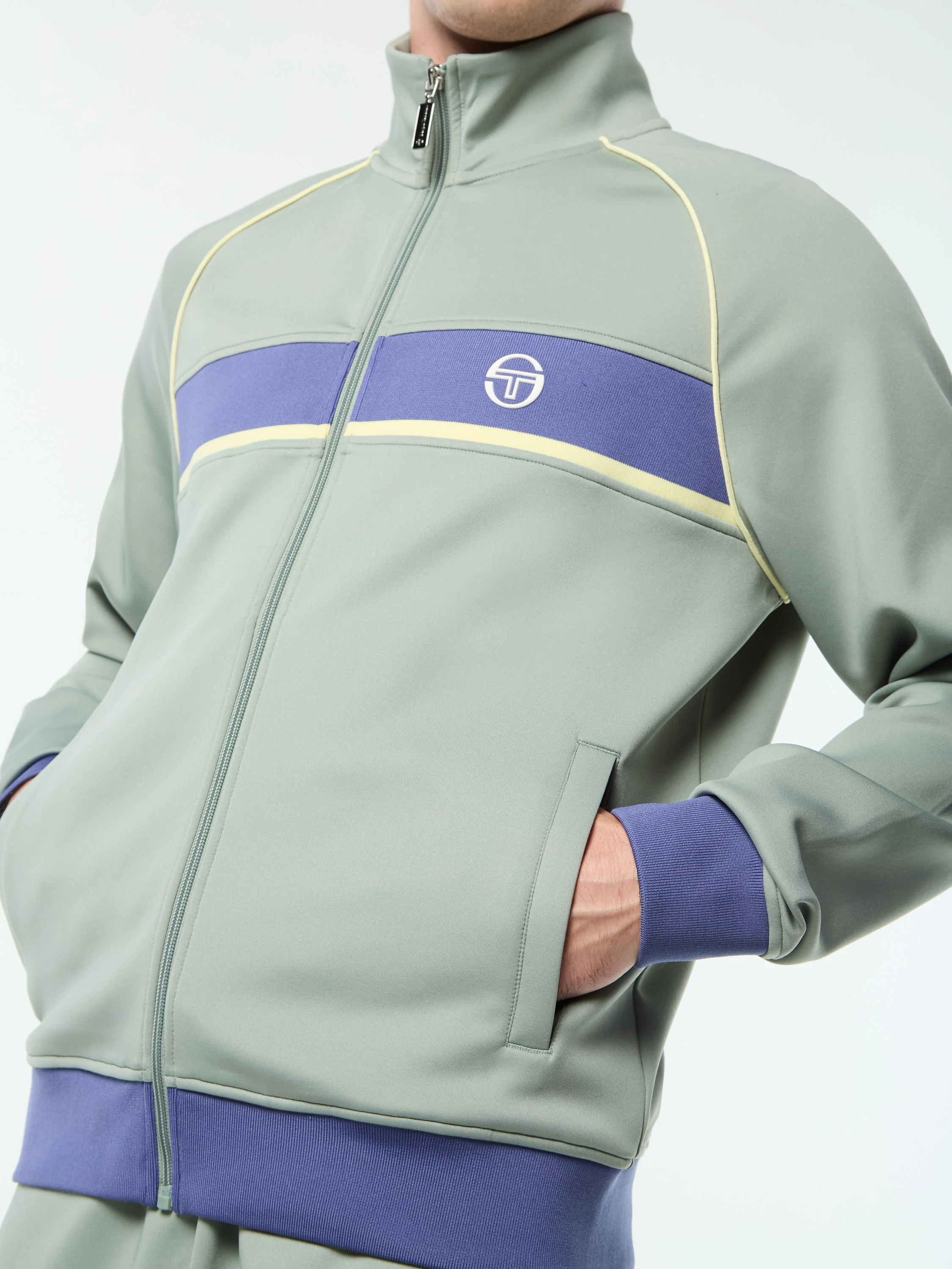 Lago Track Jacket- Slate Gray - Image 7