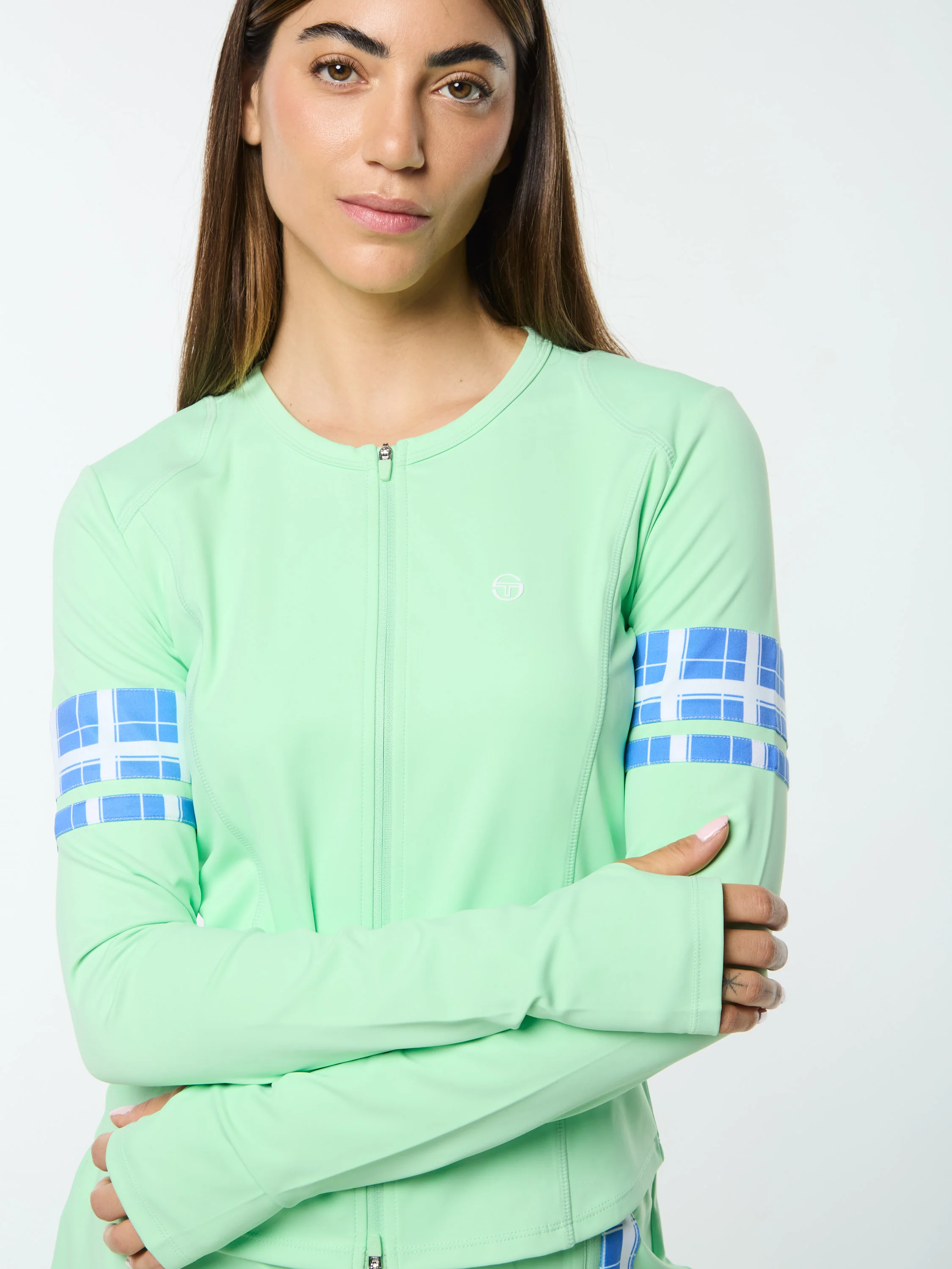 Lara Contour Jacket- Green Ash - Image 10