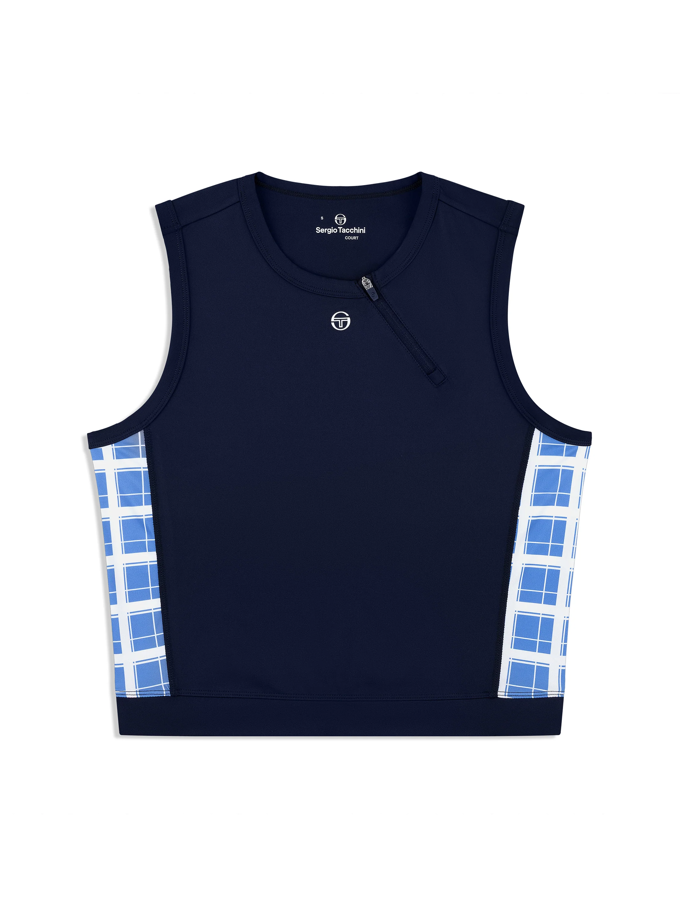Lara Cropped Top- Maritime Blue - Image 2