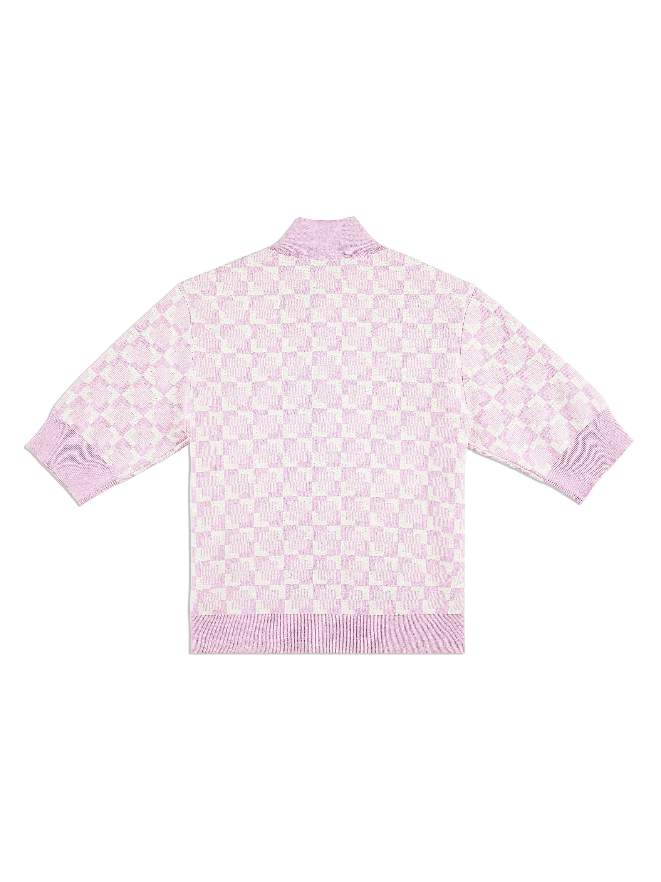 Leila Short Sleeve Track Jacket- Pale Mauve - Image 8