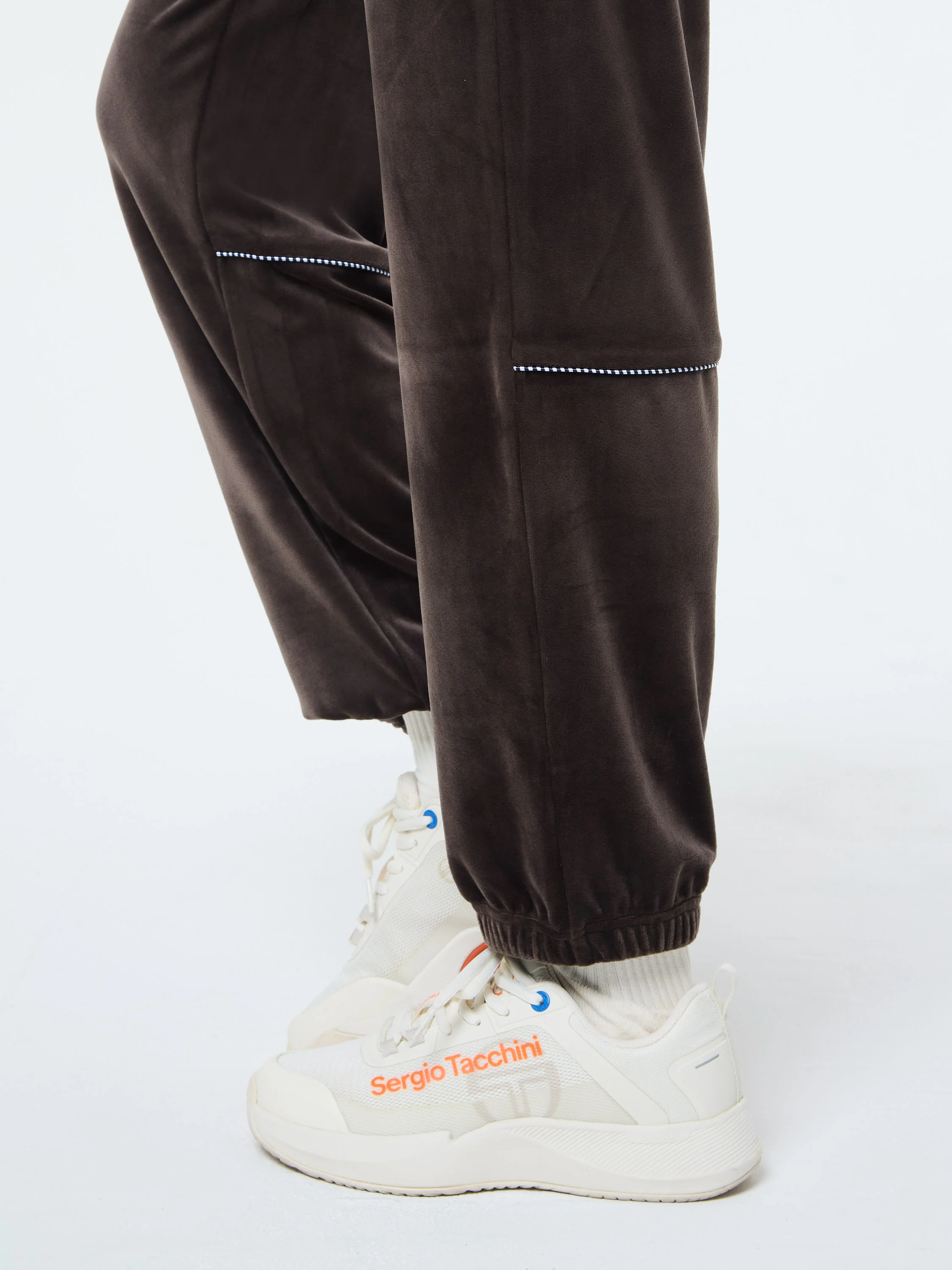 Leta Velour Pant- Mulch - Image 7