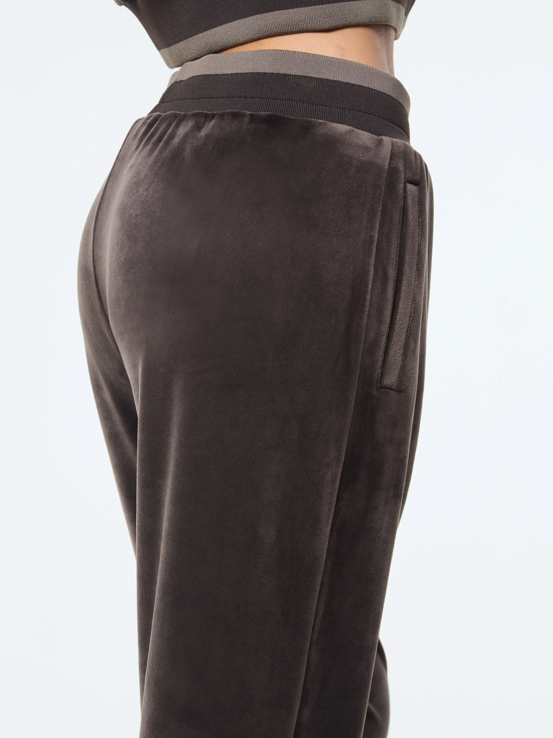 Leta Velour Pant- Mulch - Image 9