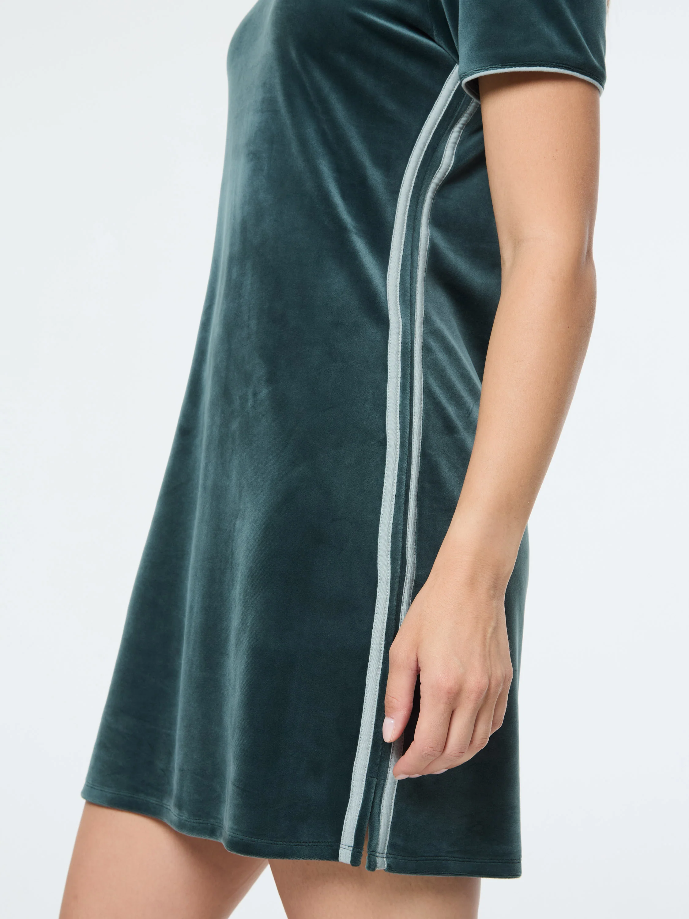 Lina Velour Dress- Green Gables - Image 9