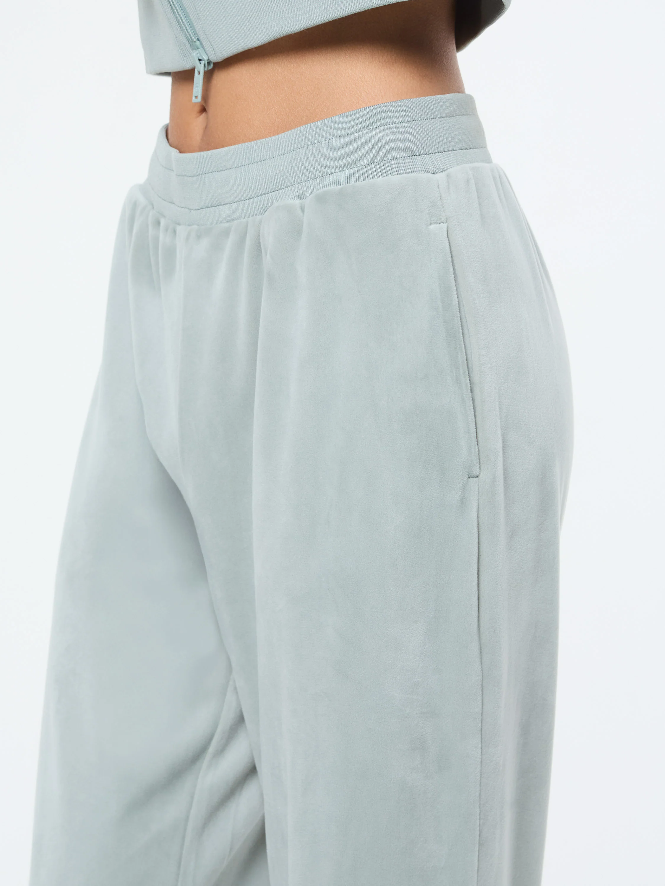 Lina Velour Track Pant- Green Gables - Image 6