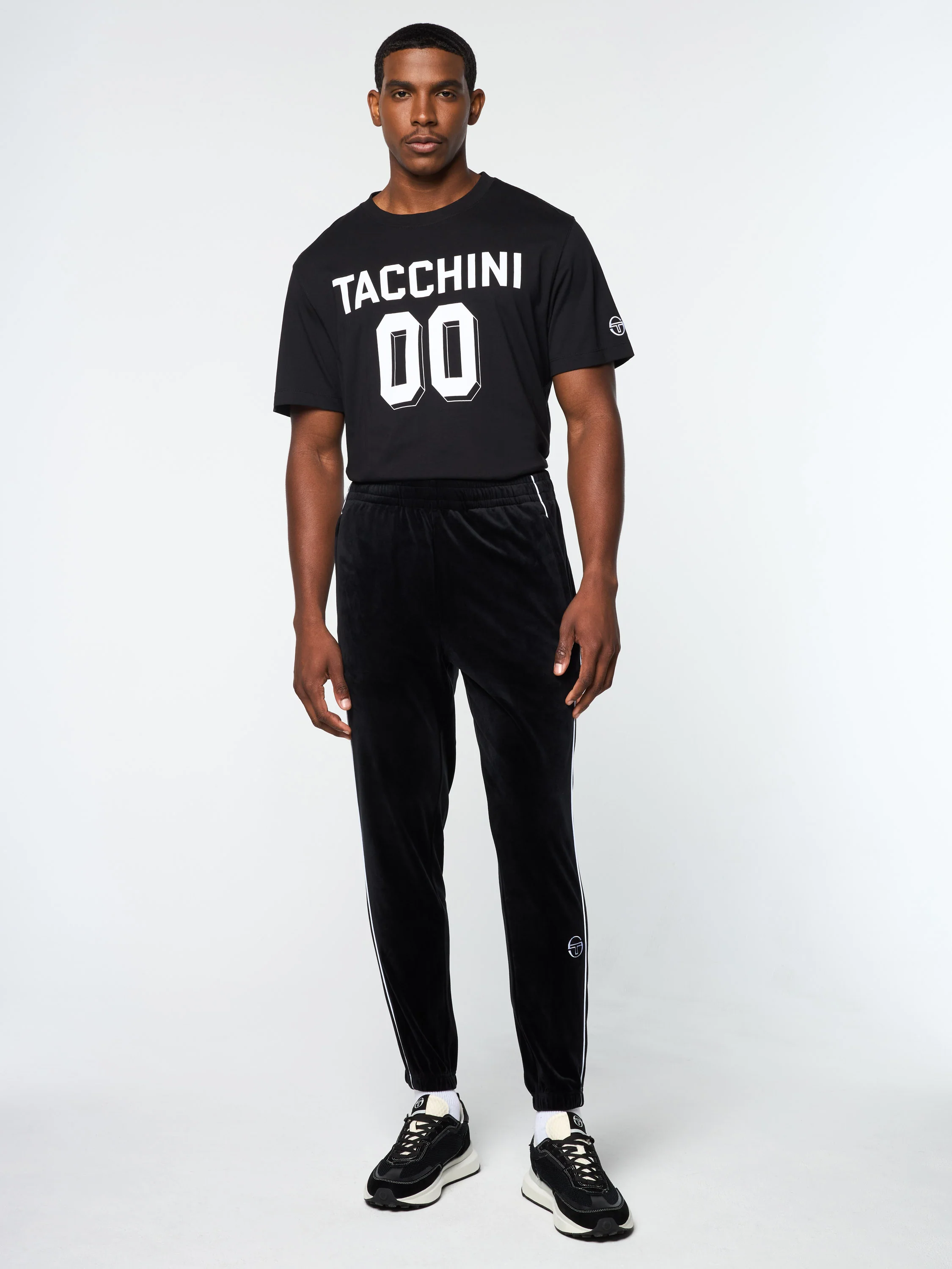 Lioni Velour Track Pant- Black Beauty - Image 3