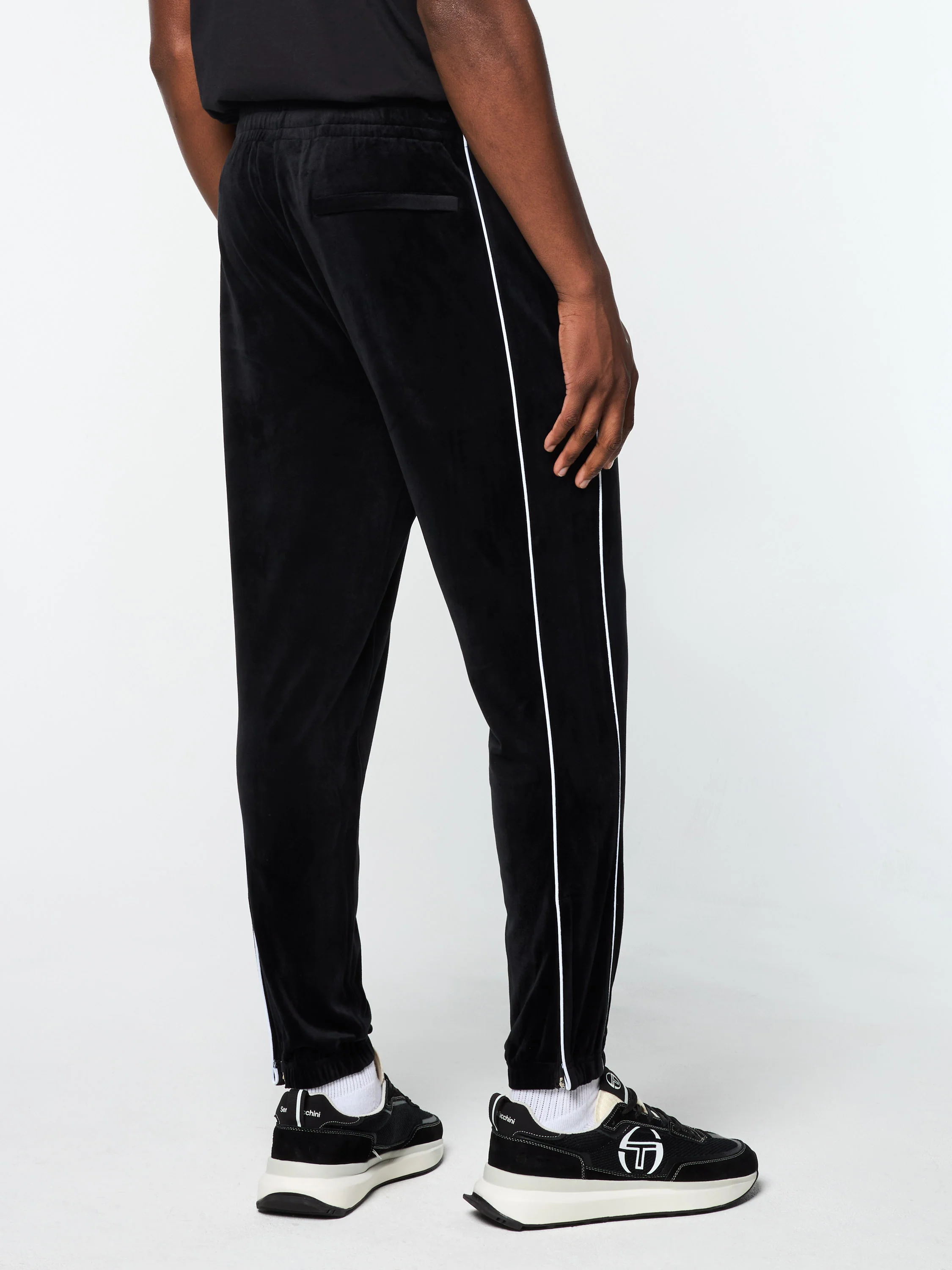 Lioni Velour Track Pant- Black Beauty - Image 4