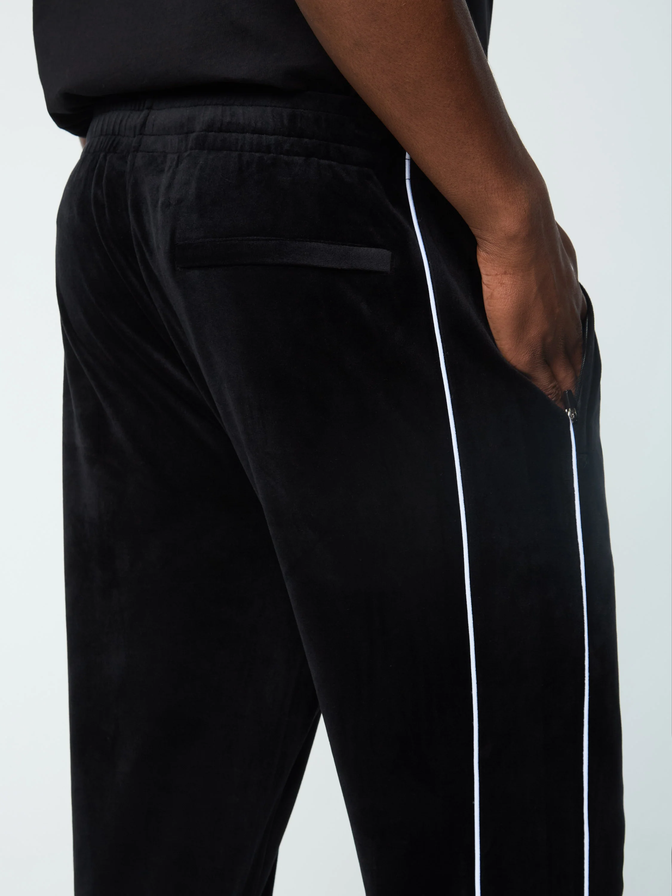 Lioni Velour Track Pant- Black Beauty - Image 6