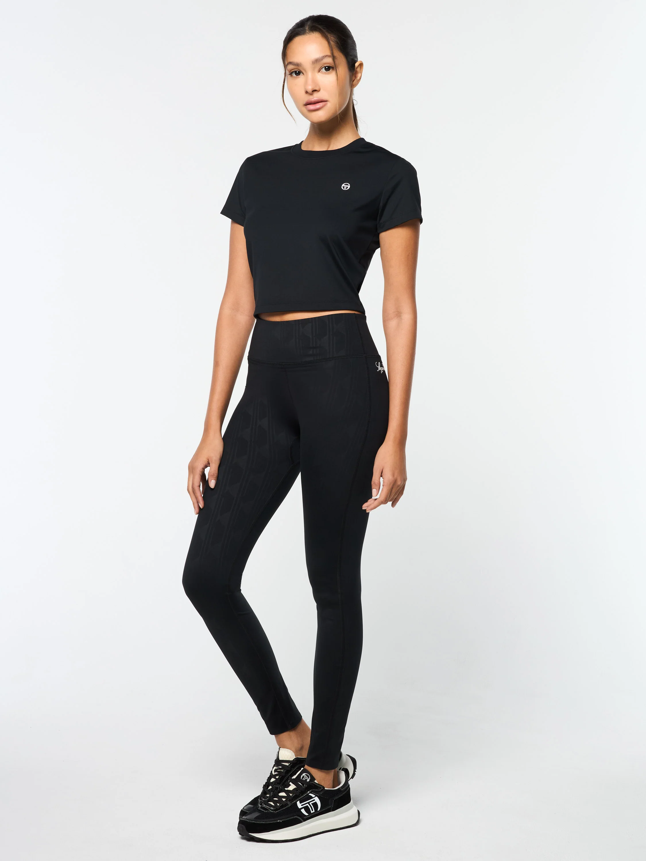 Mirano Fitted Crop Top- Black Beauty - Image 3