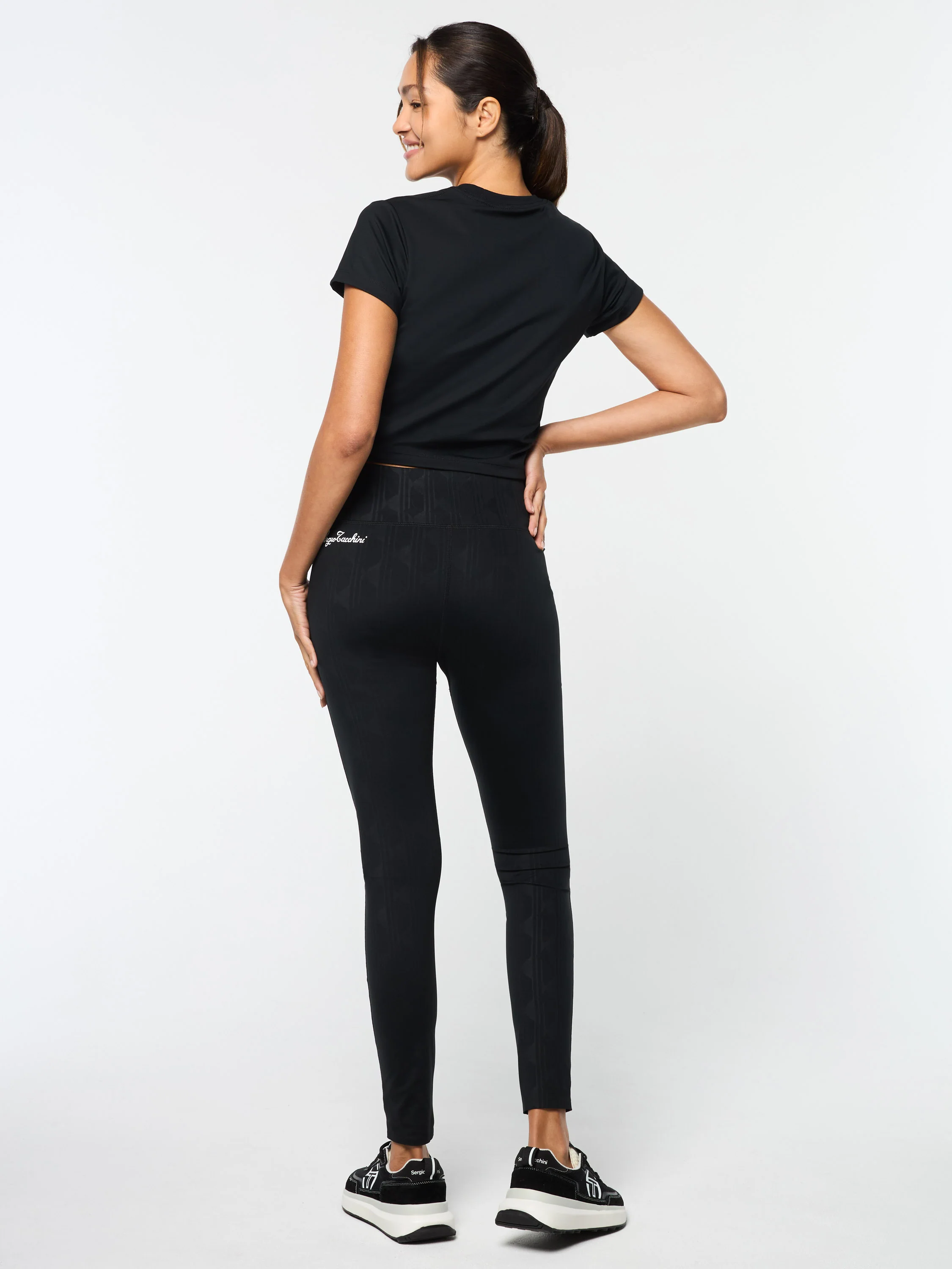 Mirano Fitted Crop Top- Black Beauty - Image 5