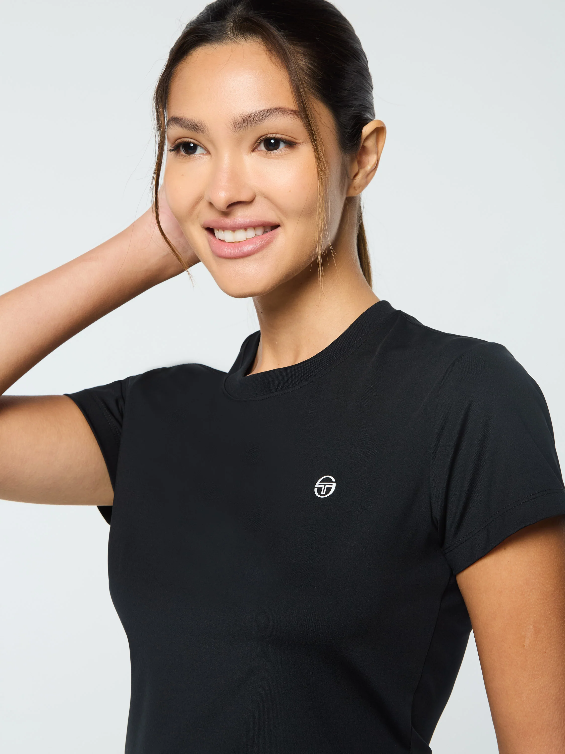 Mirano Fitted Crop Top- Black Beauty - Image 7