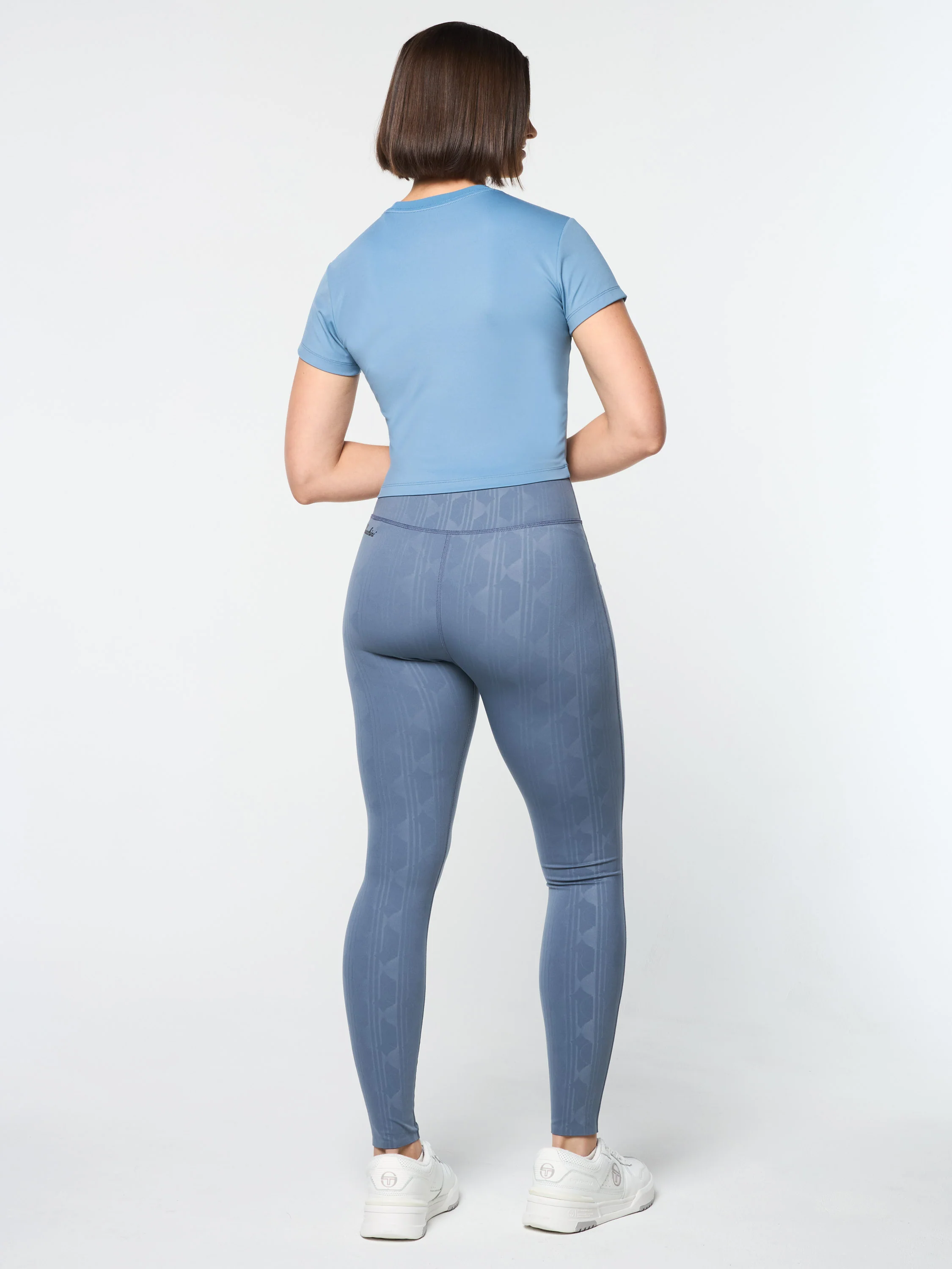 Mirano Fitted Crop Top- Coronet Blue - Image 5