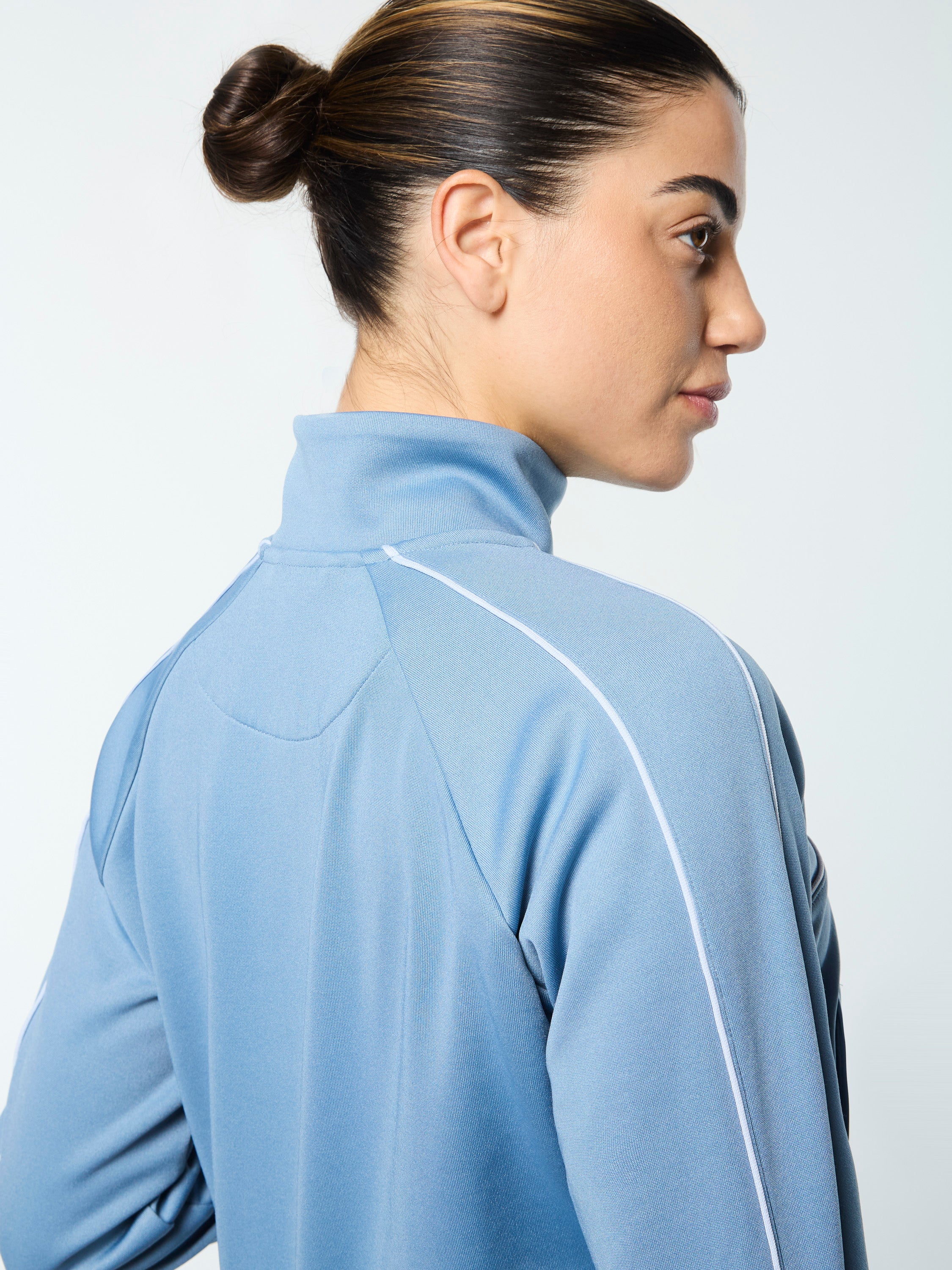 Miss Lioni Track Jacket- Faded Denim - Image 8