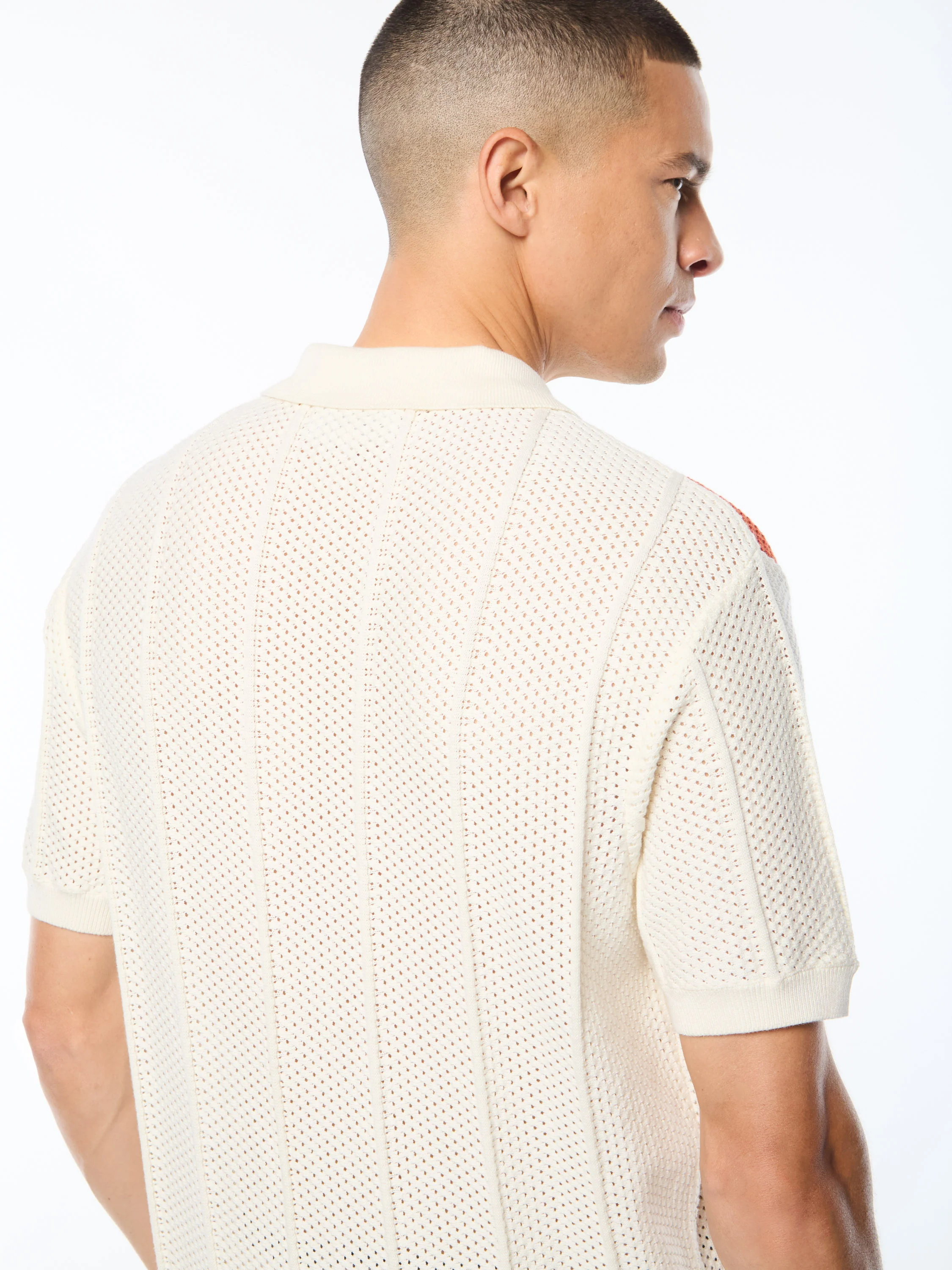 Montell Knit Polo-Gardenia - Image 6