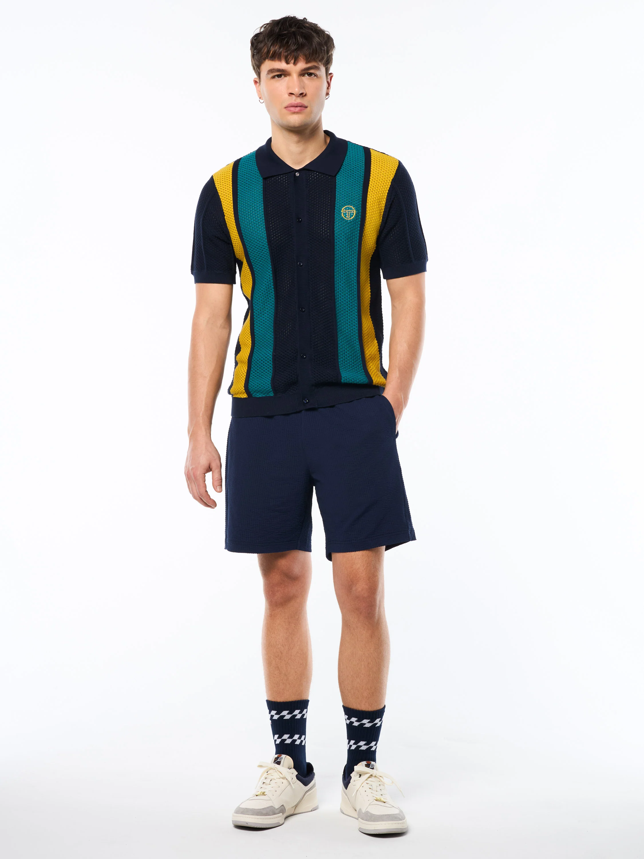 Montell Knit Polo-Maritime Blue - Image 3