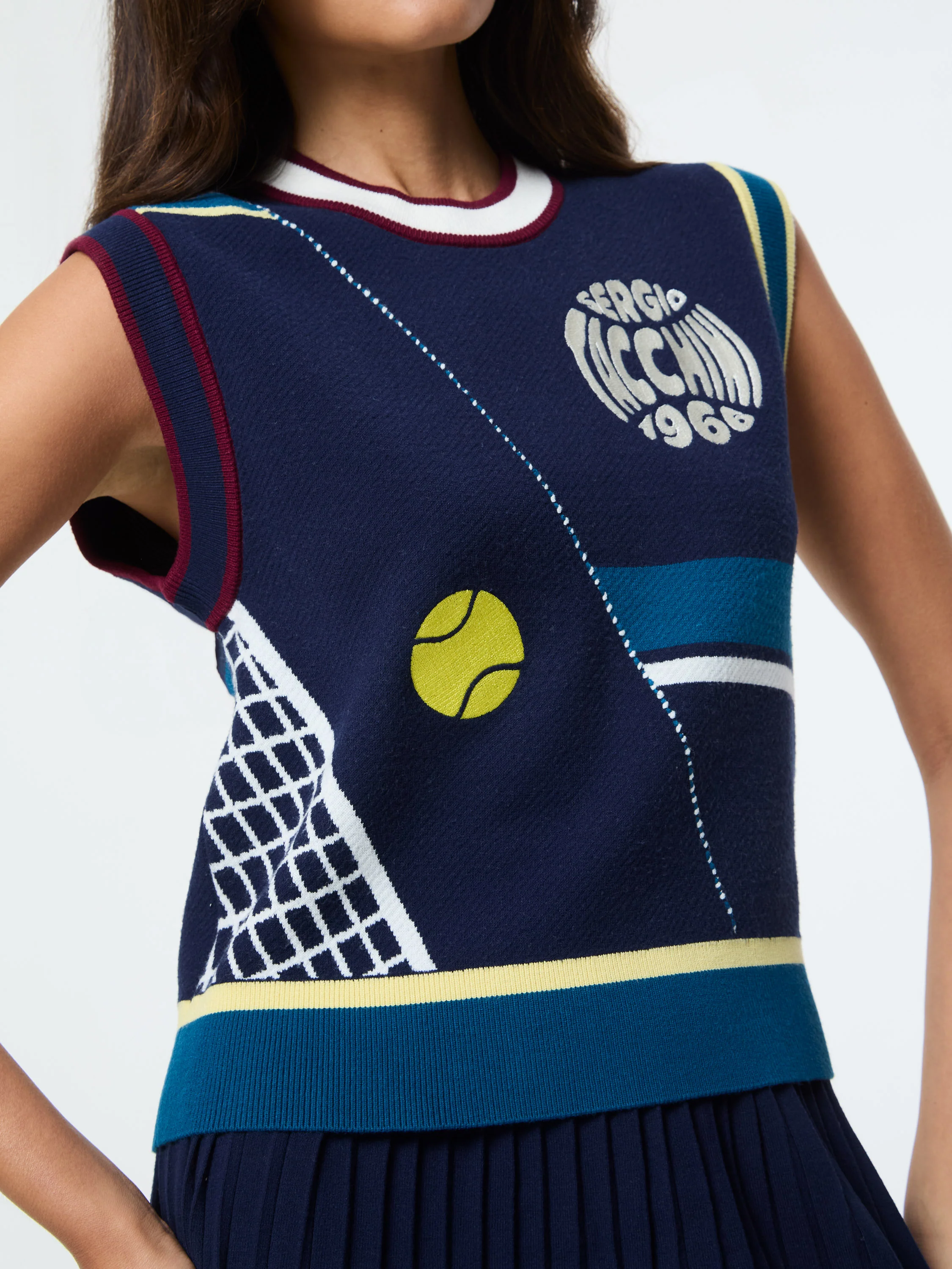 Nota Knit Vest- Maritime Blue - Image 8