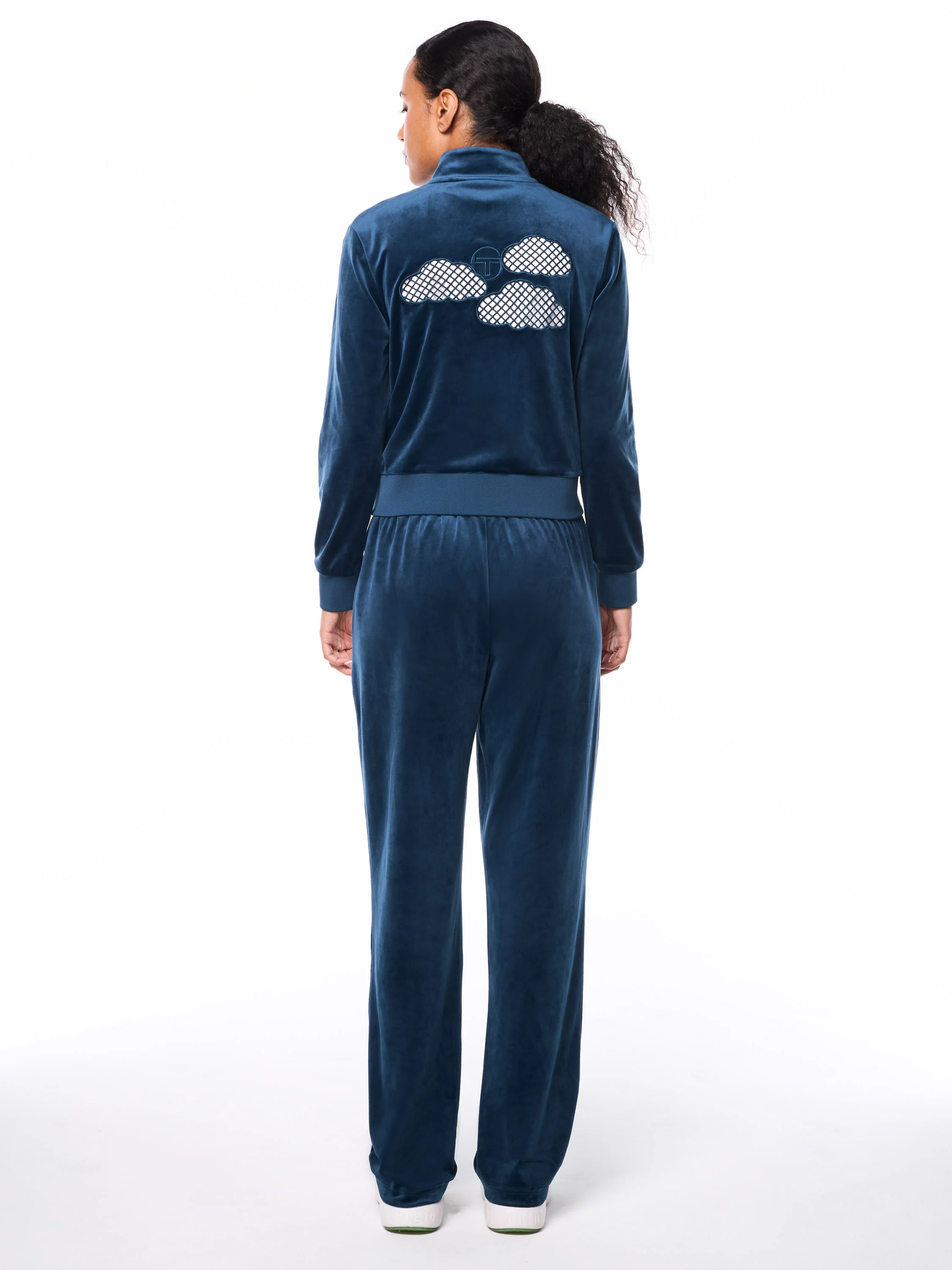Nuvola Velour Track Jacket-Key Largo - Image 6