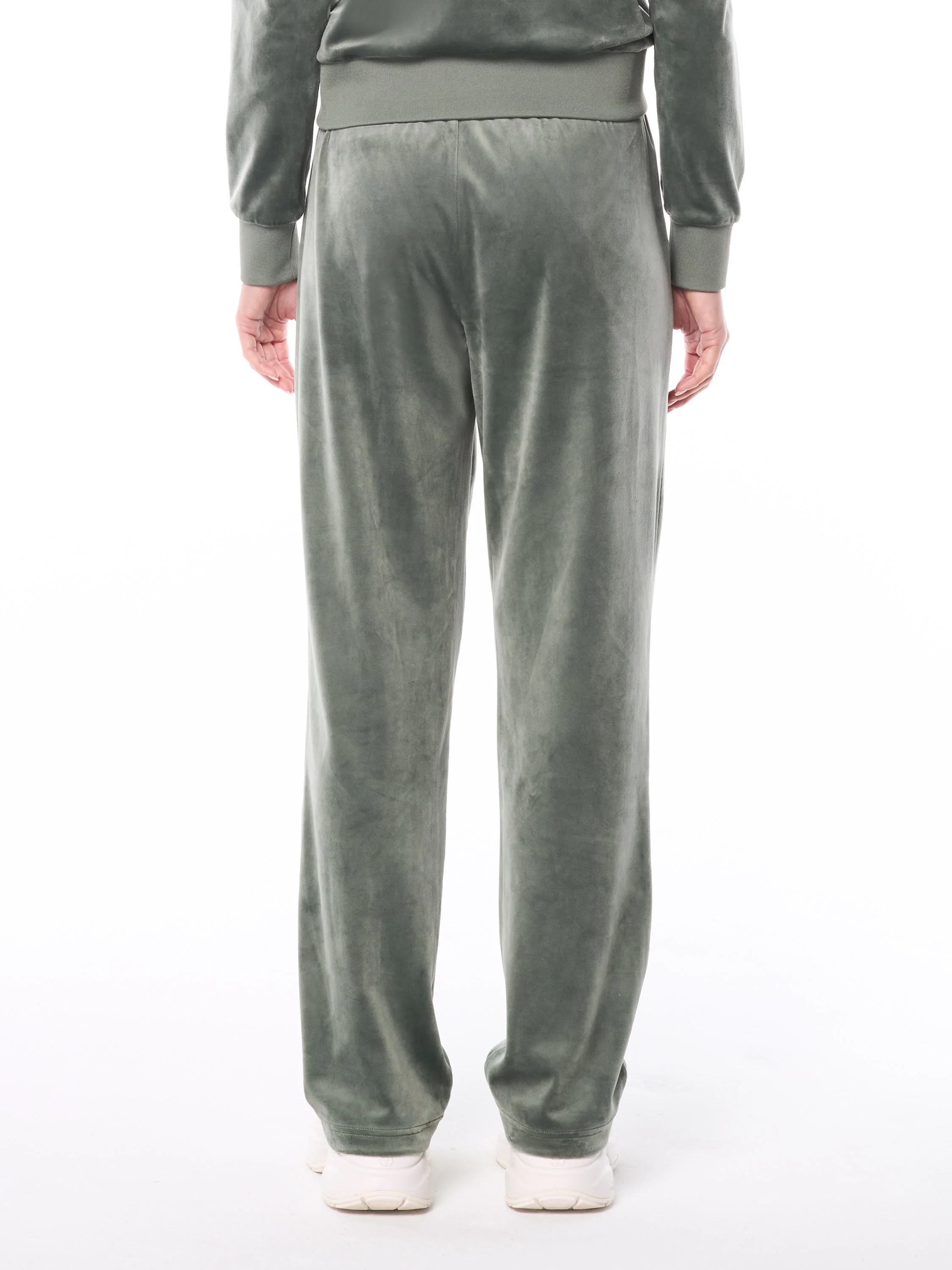 Nuvola Velour Track Pant-Agave Green - Image 6