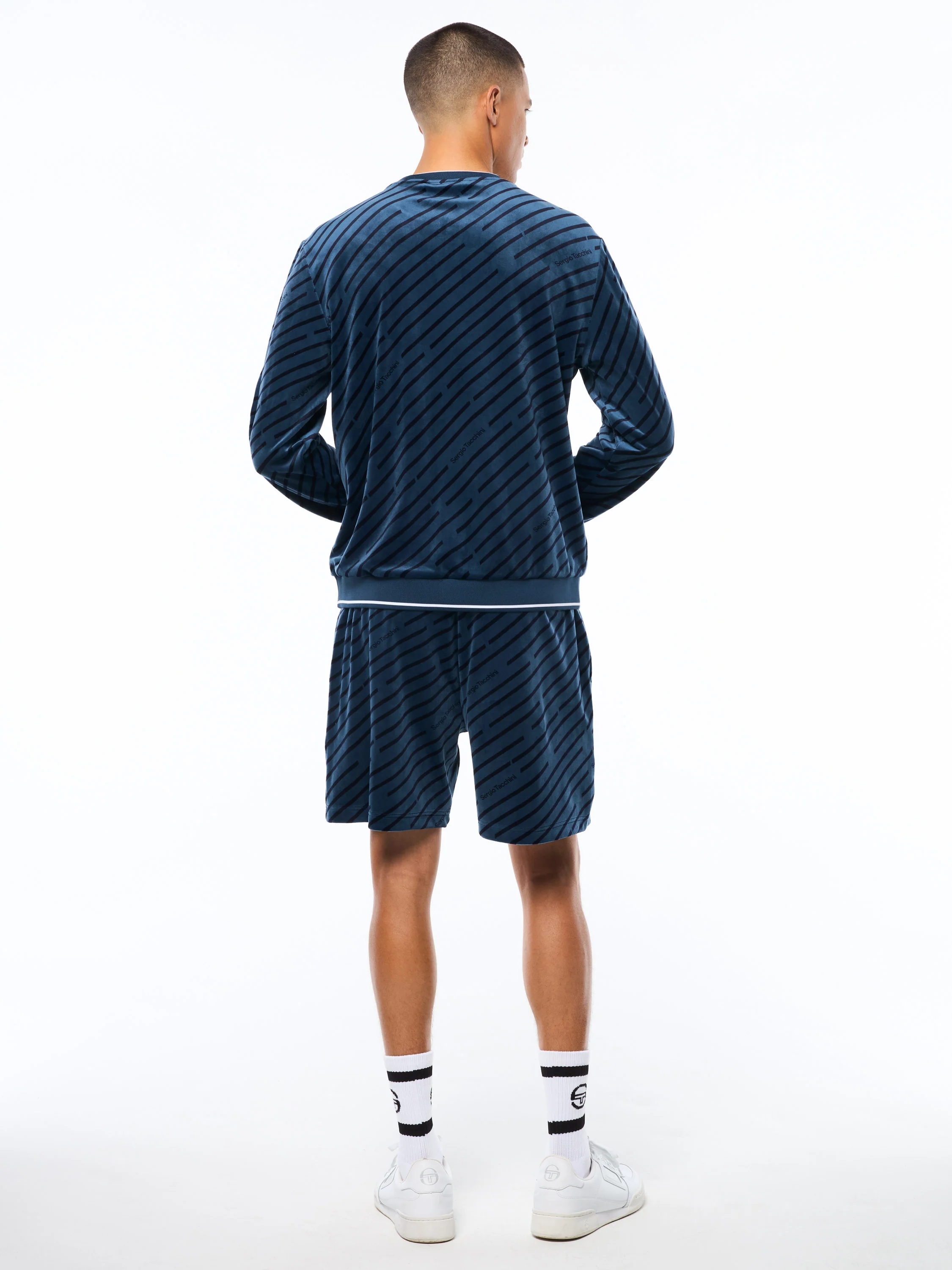 Obliquo Velour Crewneck-Key Largo - Image 5