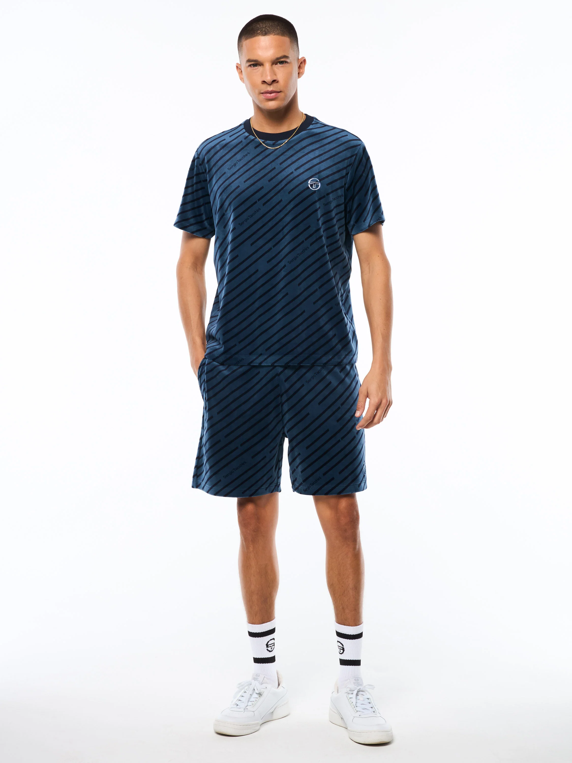 Obliquo Velour T-Shirt-Key Largo - Image 3