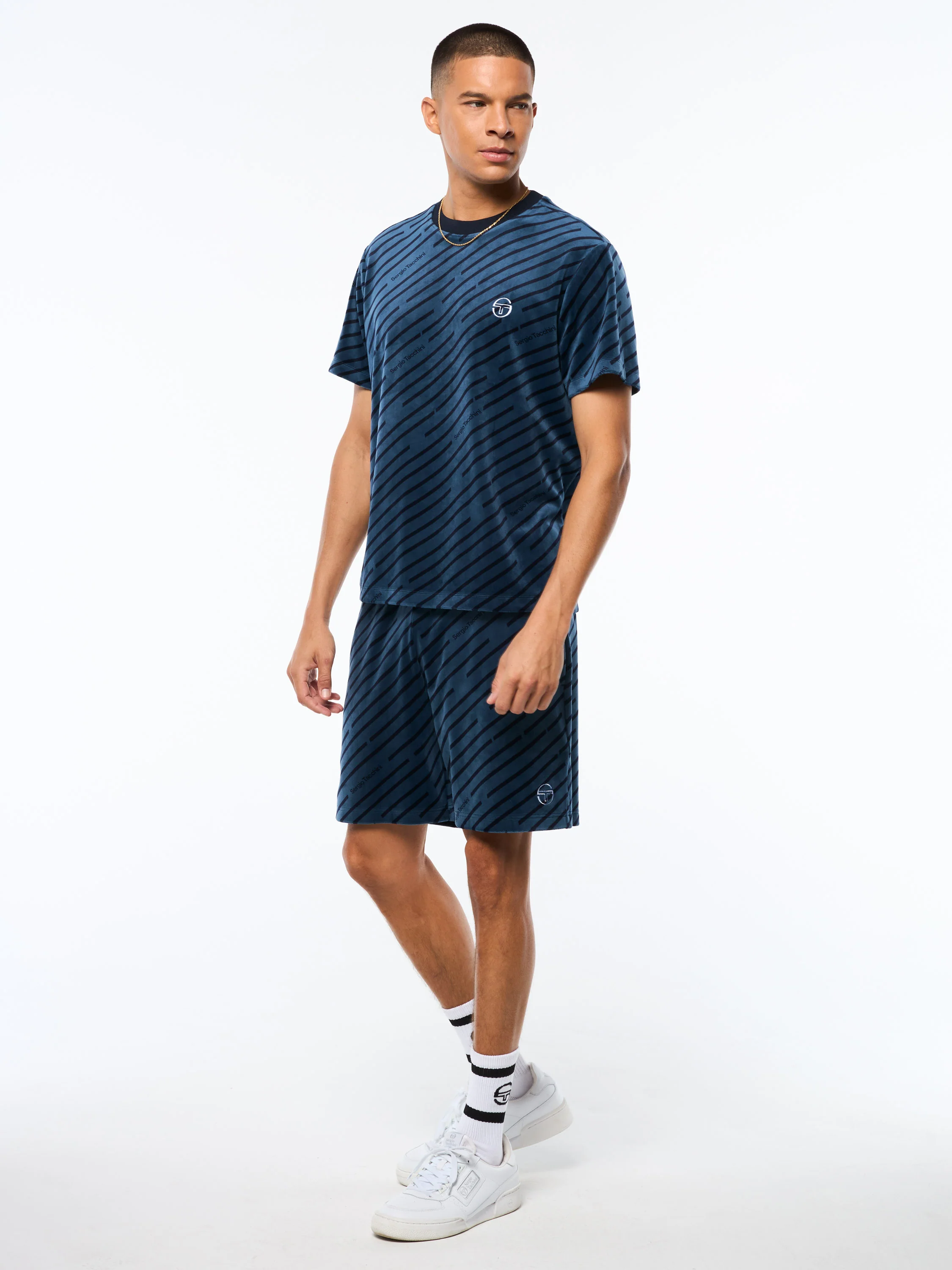 Obliquo Velour T-Shirt-Key Largo - Image 4