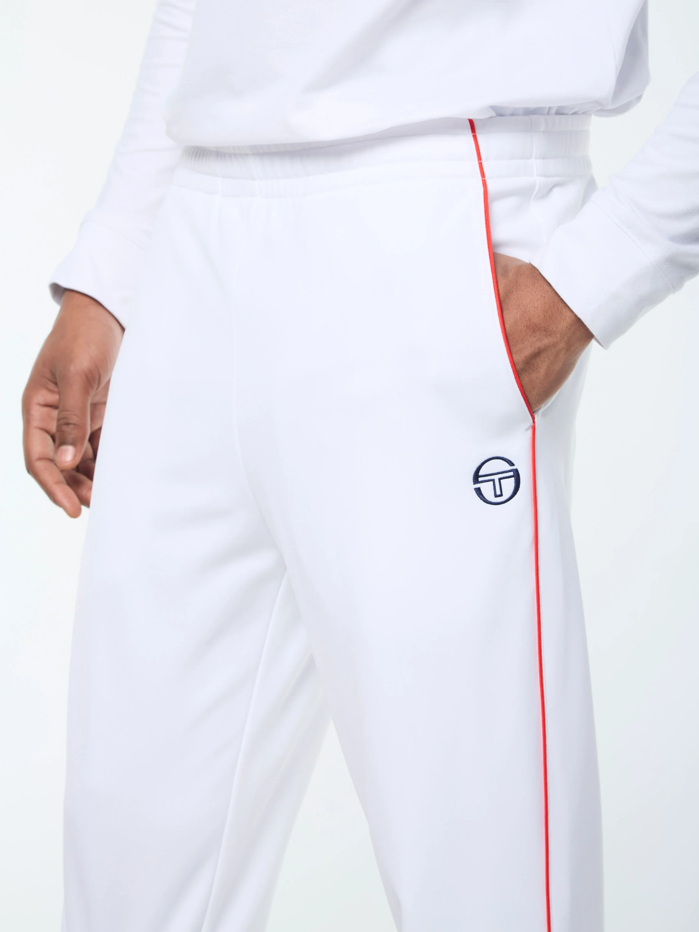 Olmi Track Pant- Brilliant White - Image 3