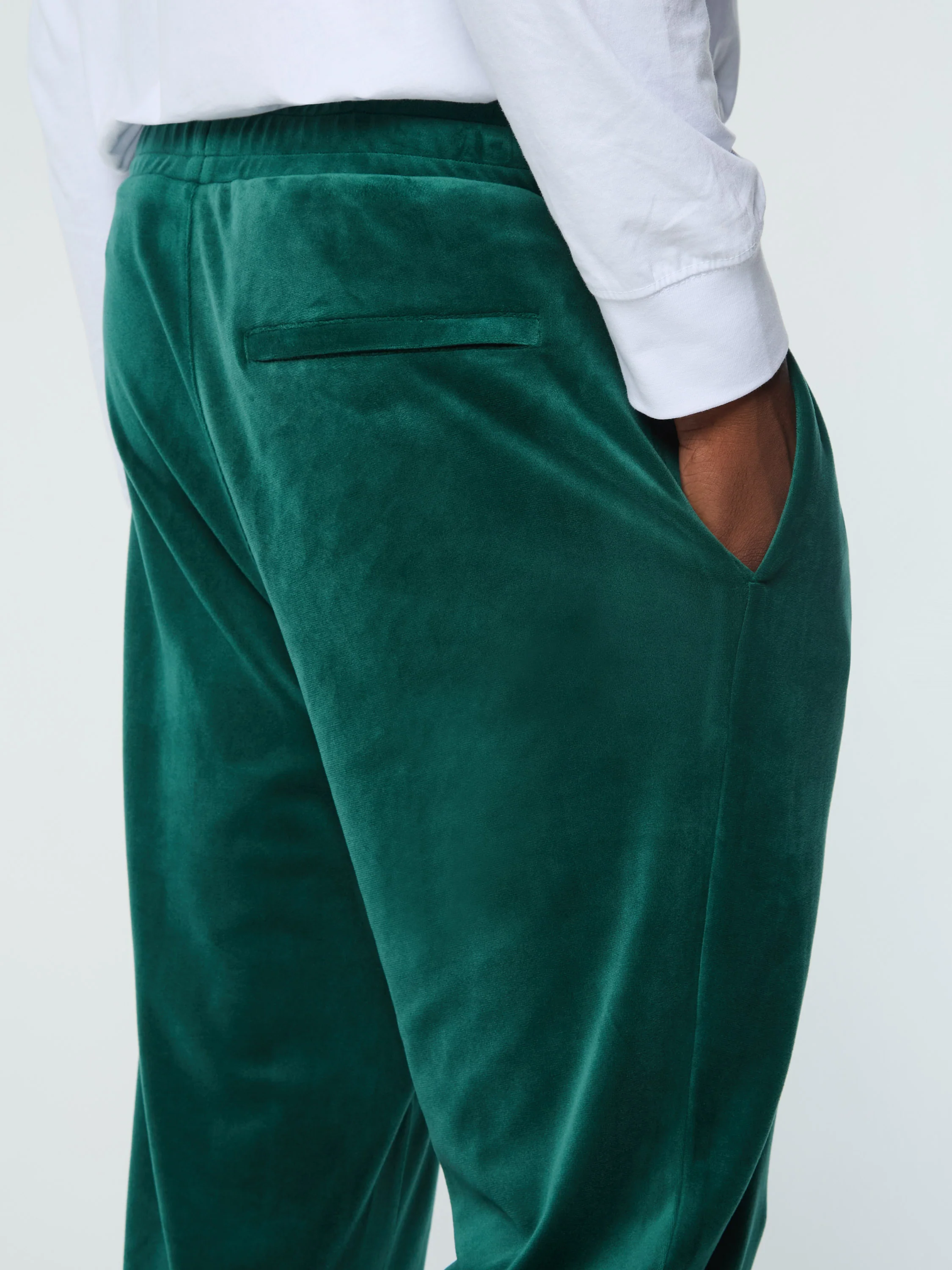 Ostuni Velour Track Pant- Rainforest - Image 6