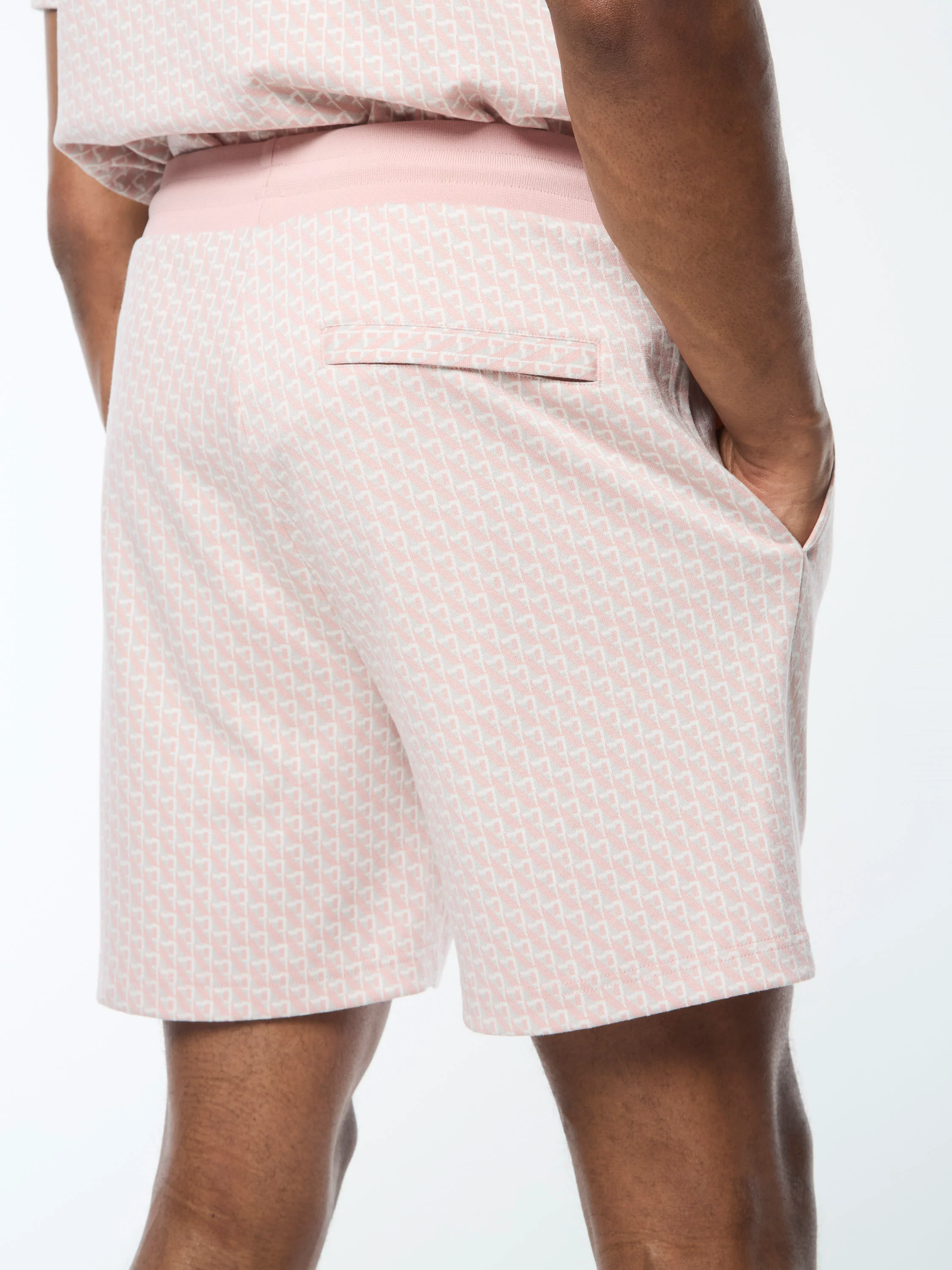 Paolo Knit Shorts- Pale Mauve - Image 6