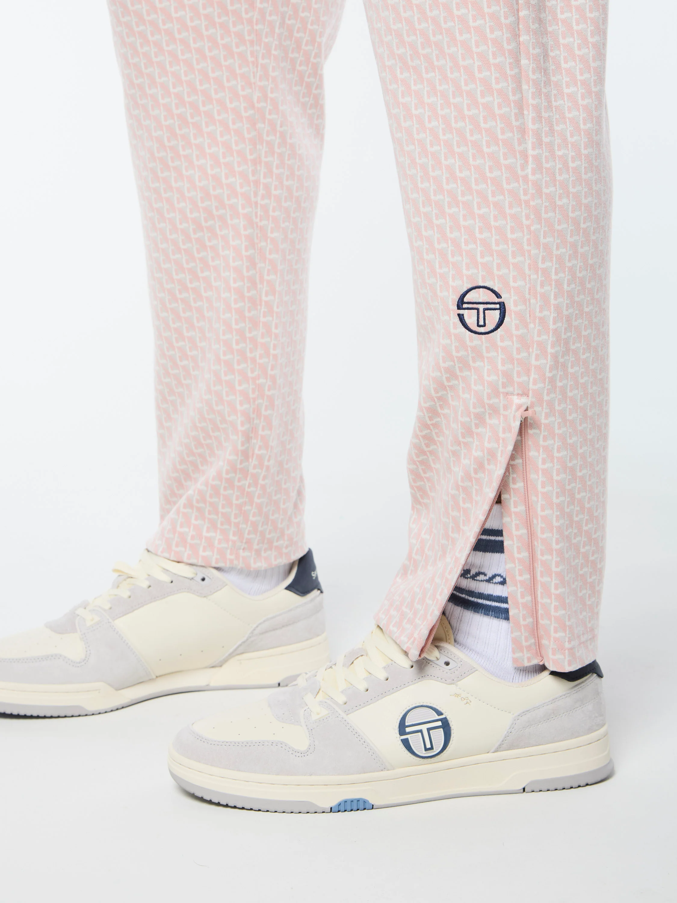 Paolo Knit Track Pant- Pale Mauve - Image 4