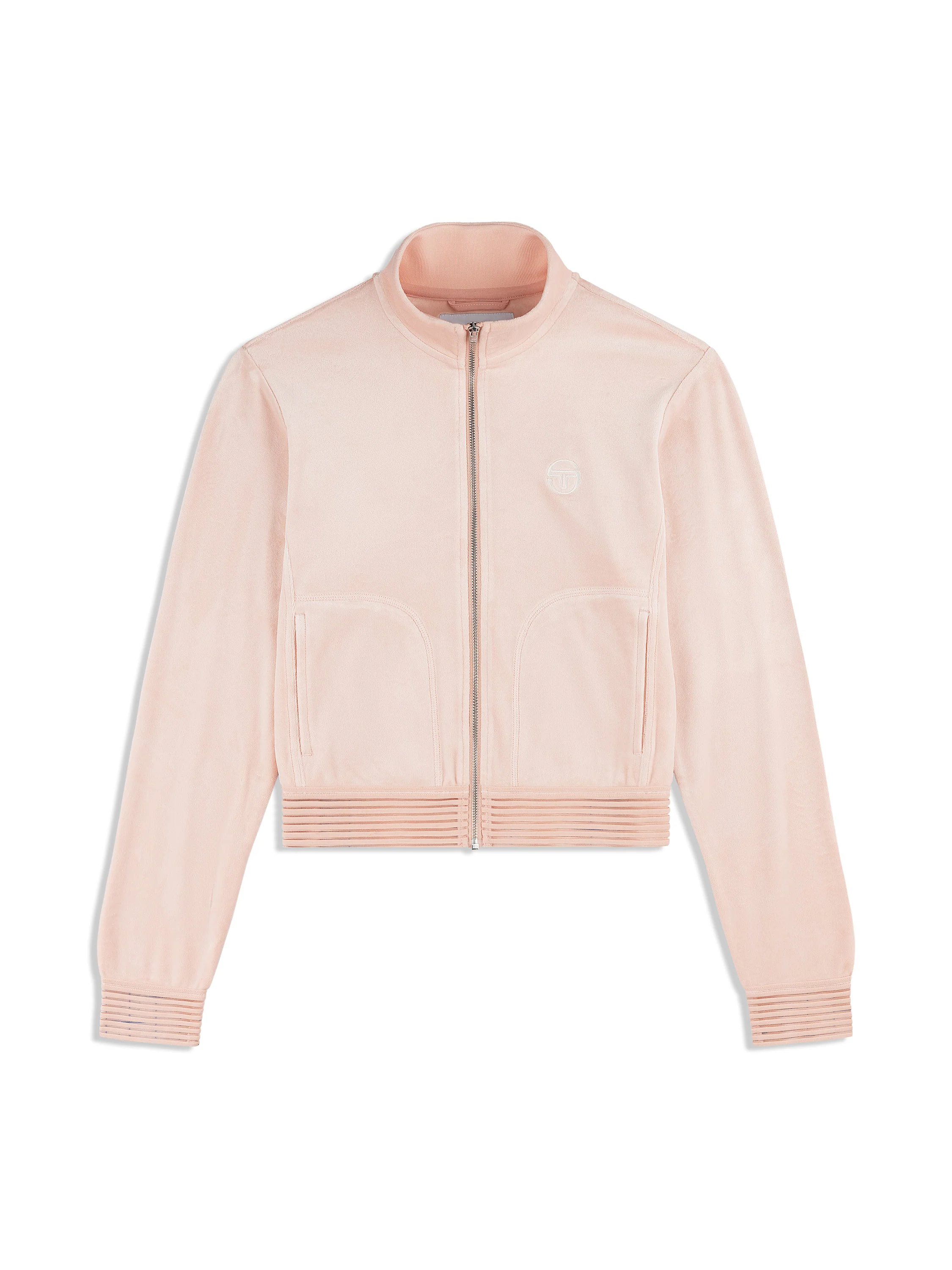 Piera Velour Track Jacket- Evening Sand - Image 2