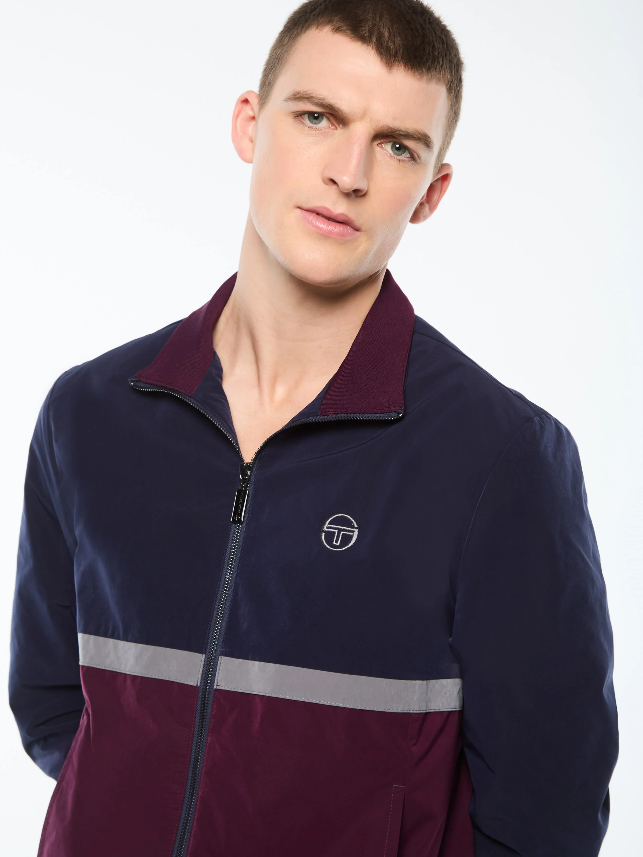 Portico Track Jacket- Maritime Blue - Image 7