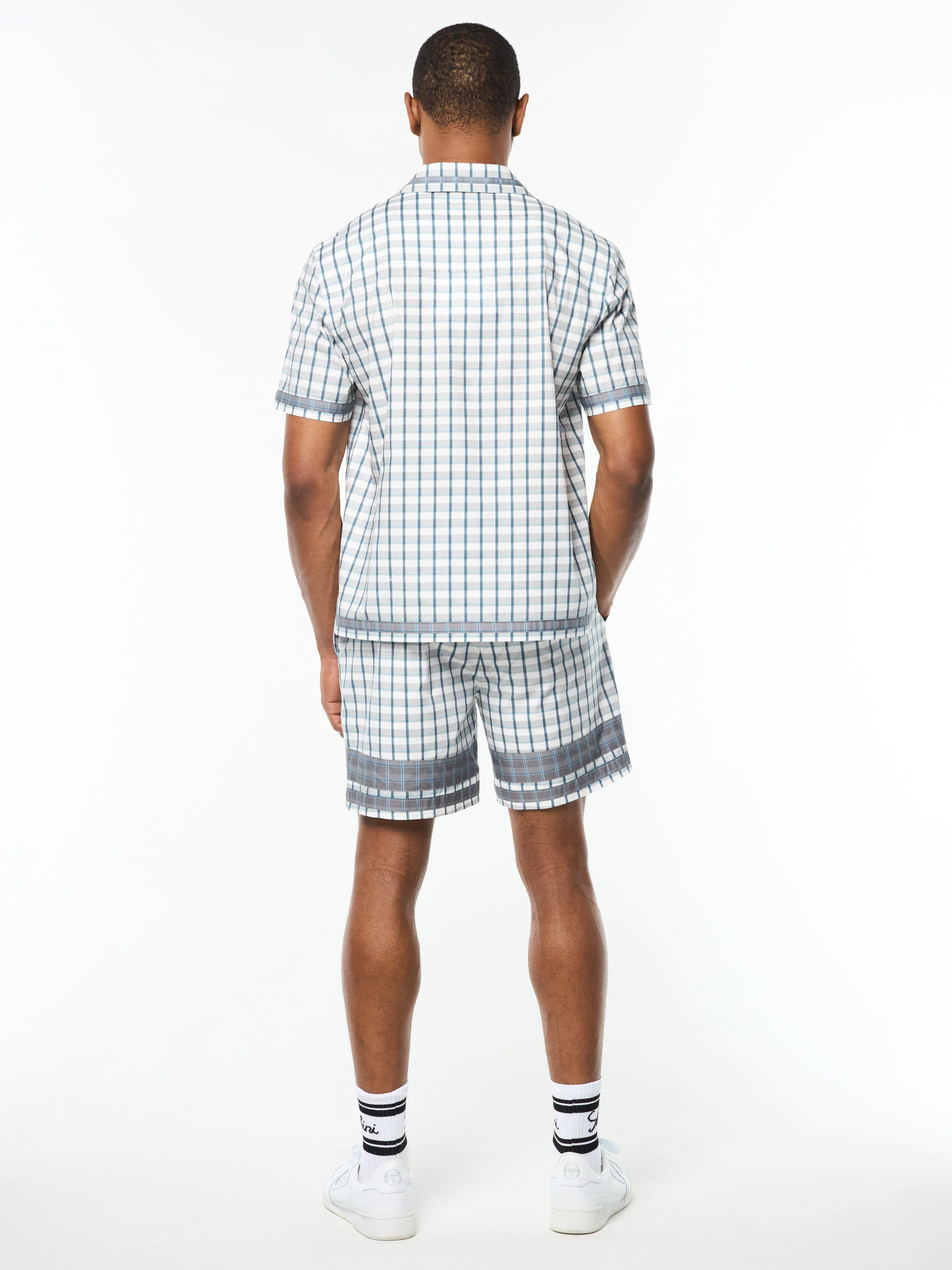 Quadretto Cabana Shirt- Brilliant White - Image 5