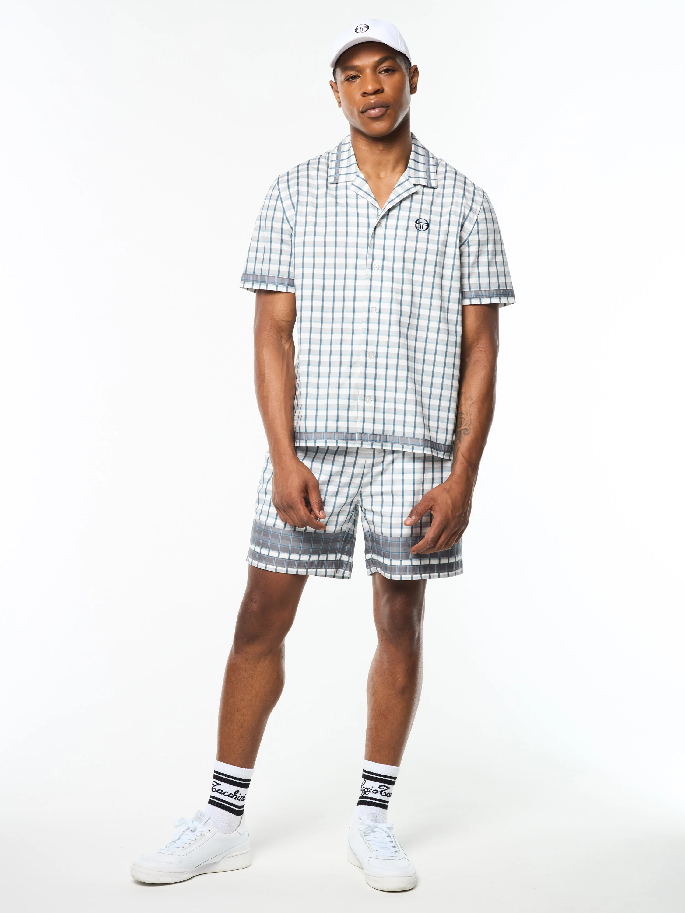Quadretto Cabana Shirt- Brilliant White - Image 8