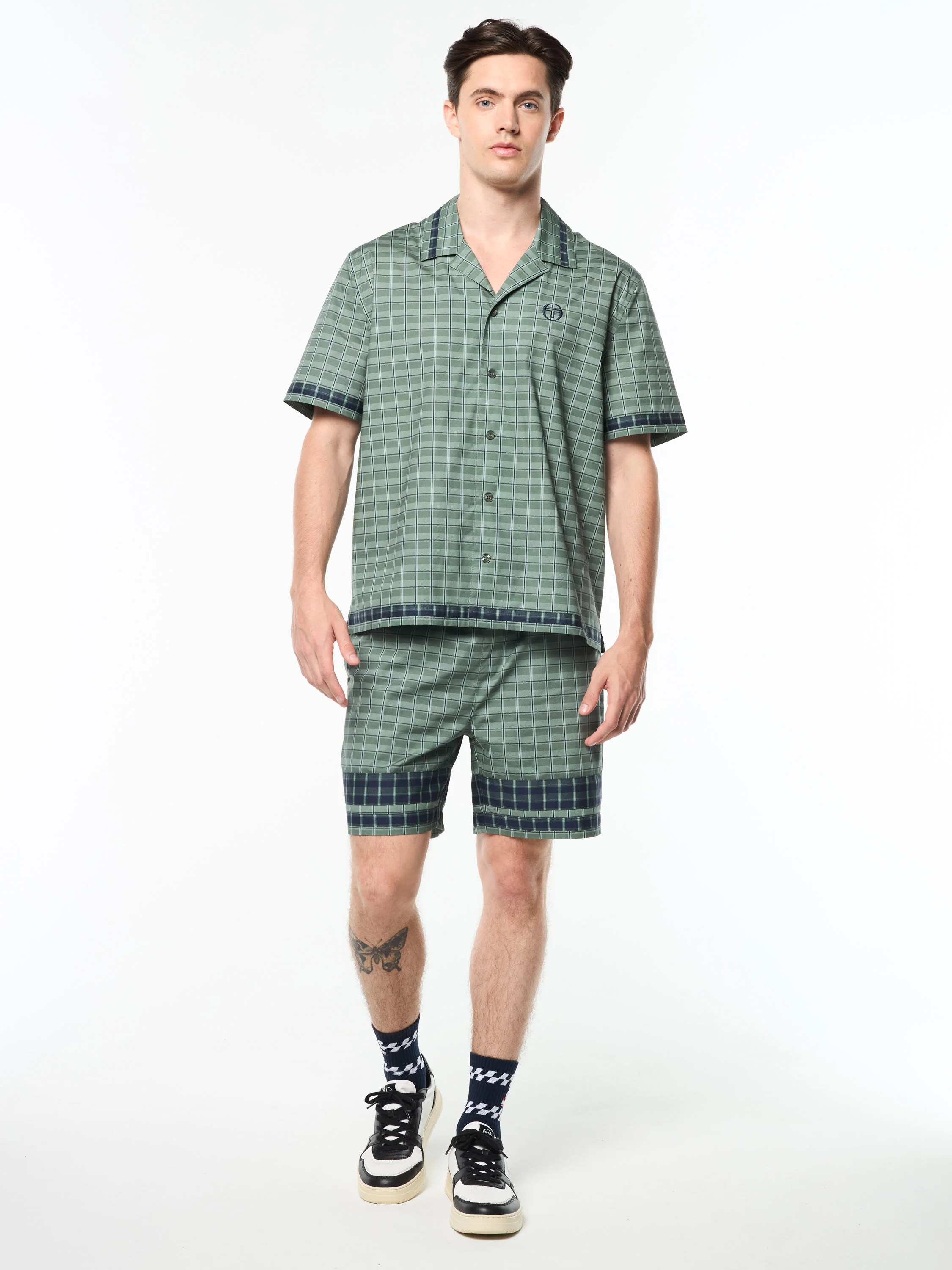 Quadretto Cabana Shirt- Duck Green - Image 3