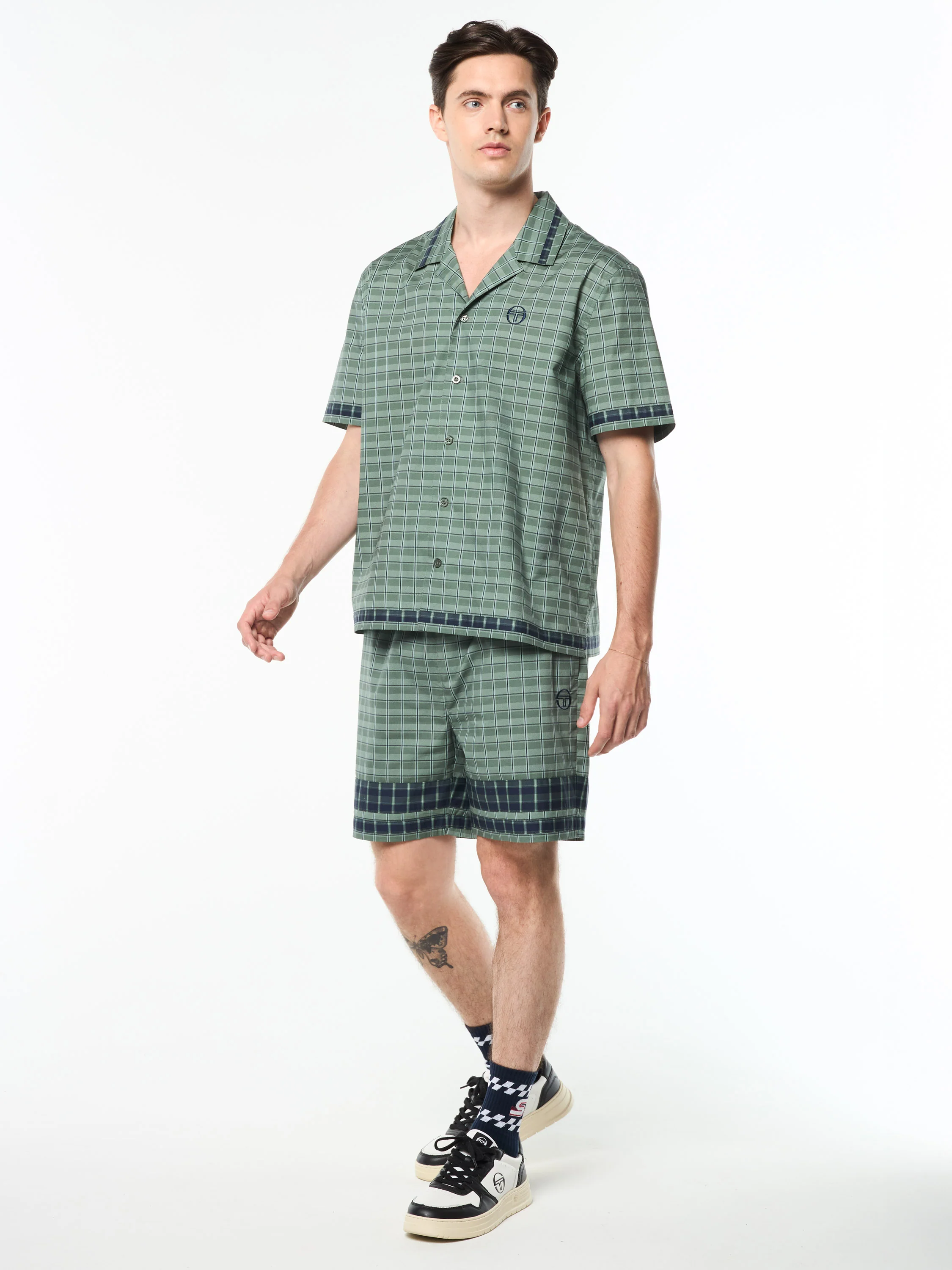 Quadretto Cabana Shirt- Duck Green - Image 4
