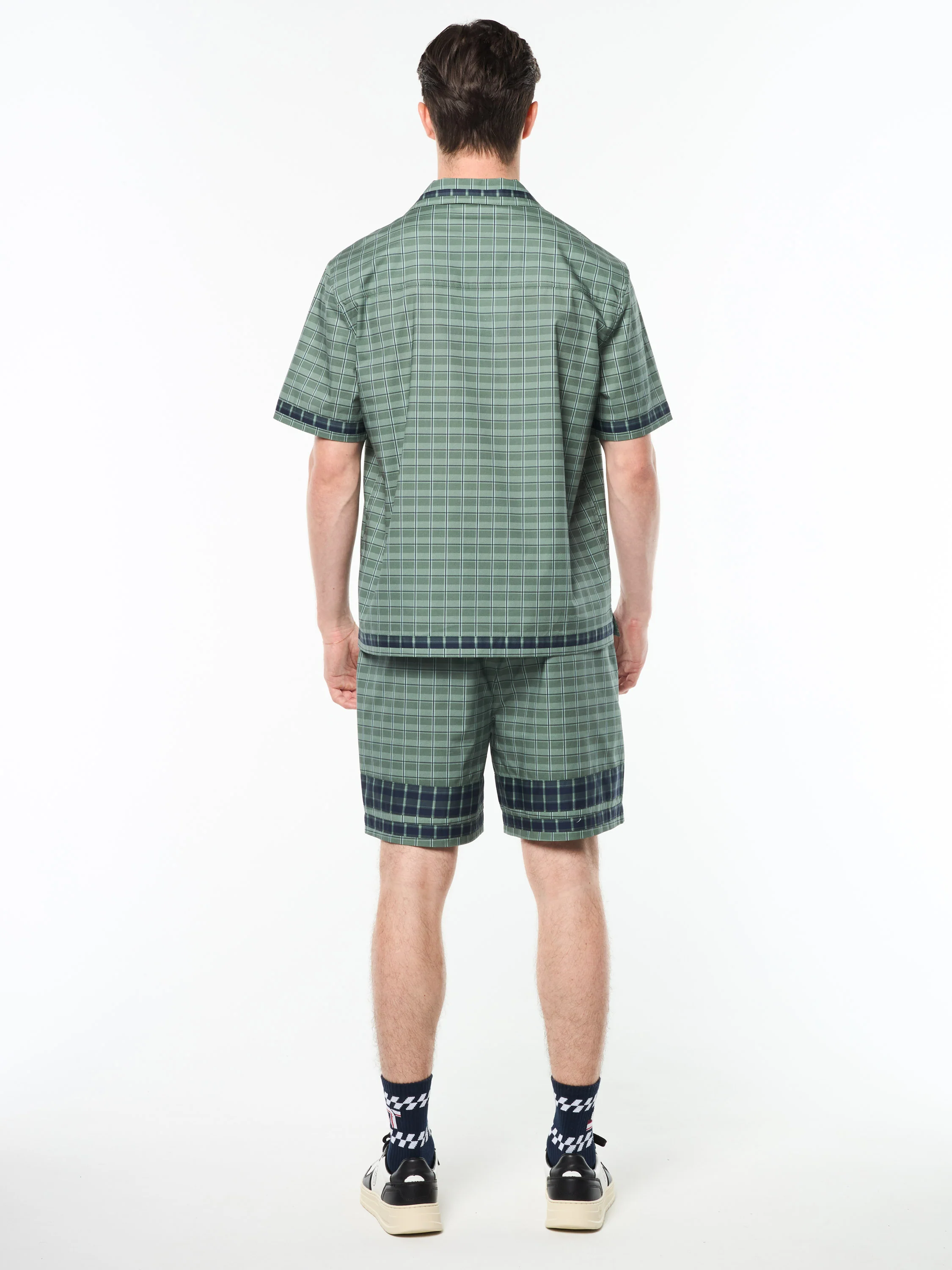 Quadretto Cabana Shirt- Duck Green - Image 5