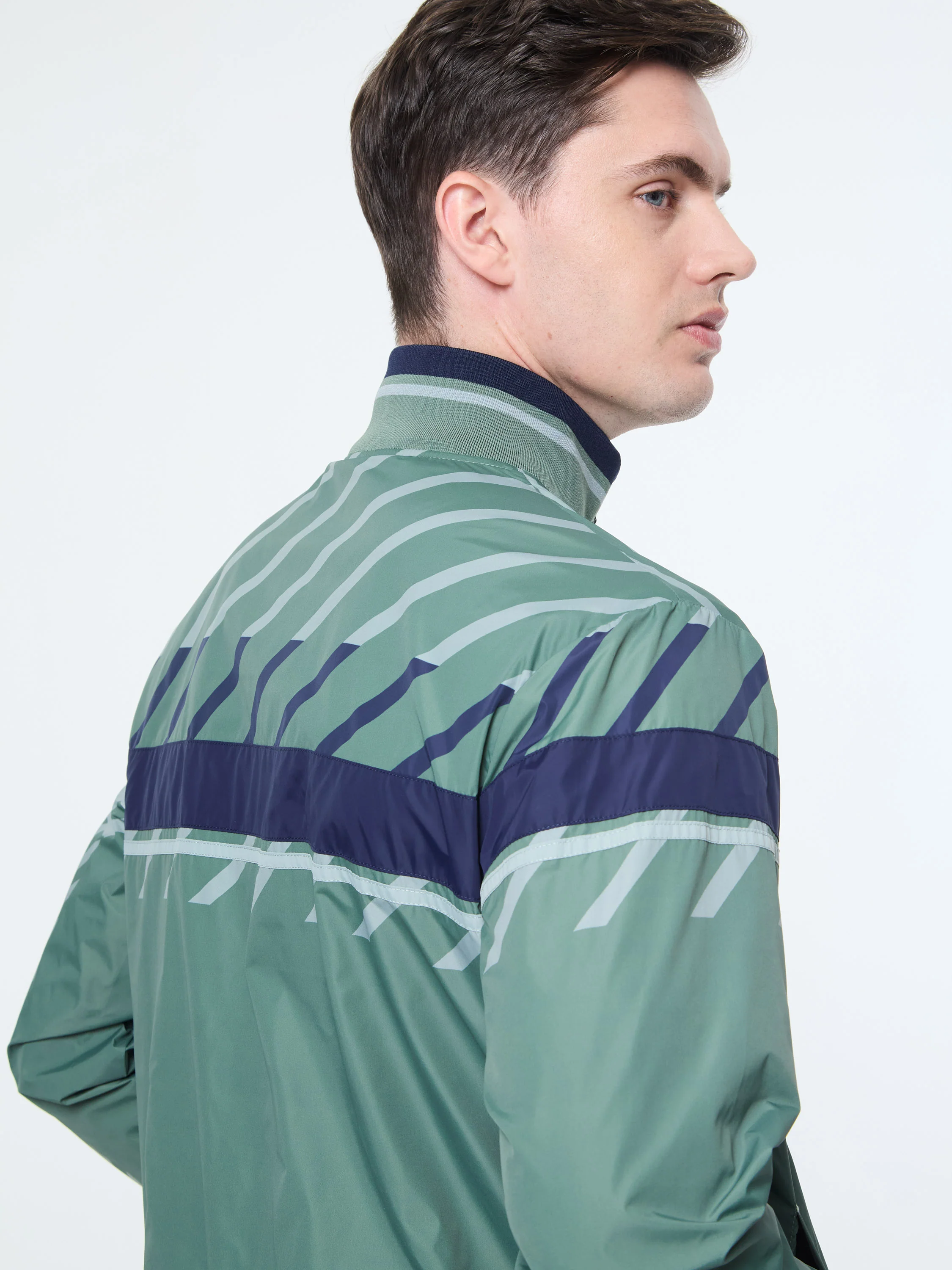 Quadretto Track Jacket- Duck Green - Image 6