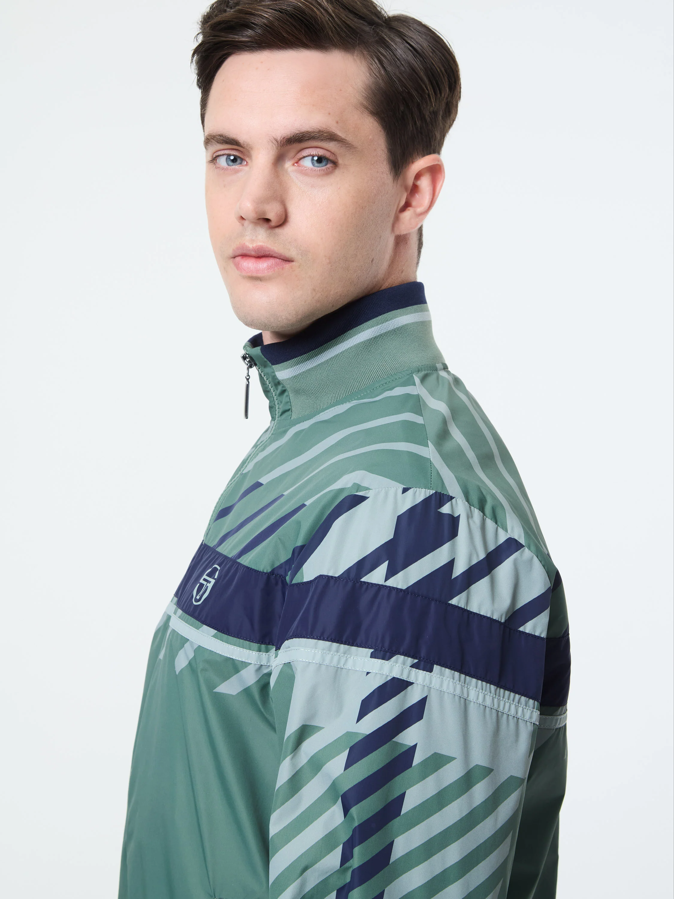 Quadretto Track Jacket- Duck Green - Image 8