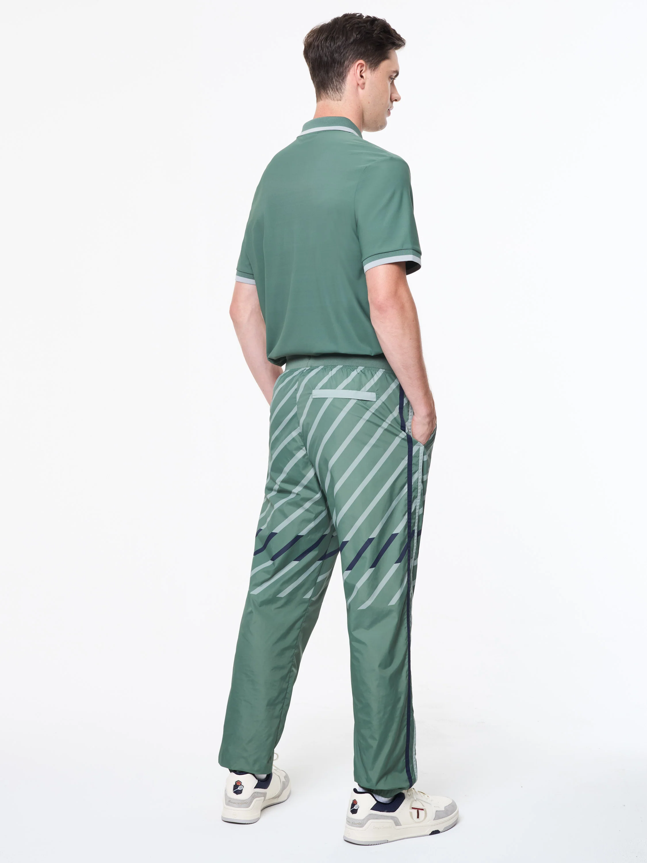 Quadretto Track Pant- Duck Green - Image 5