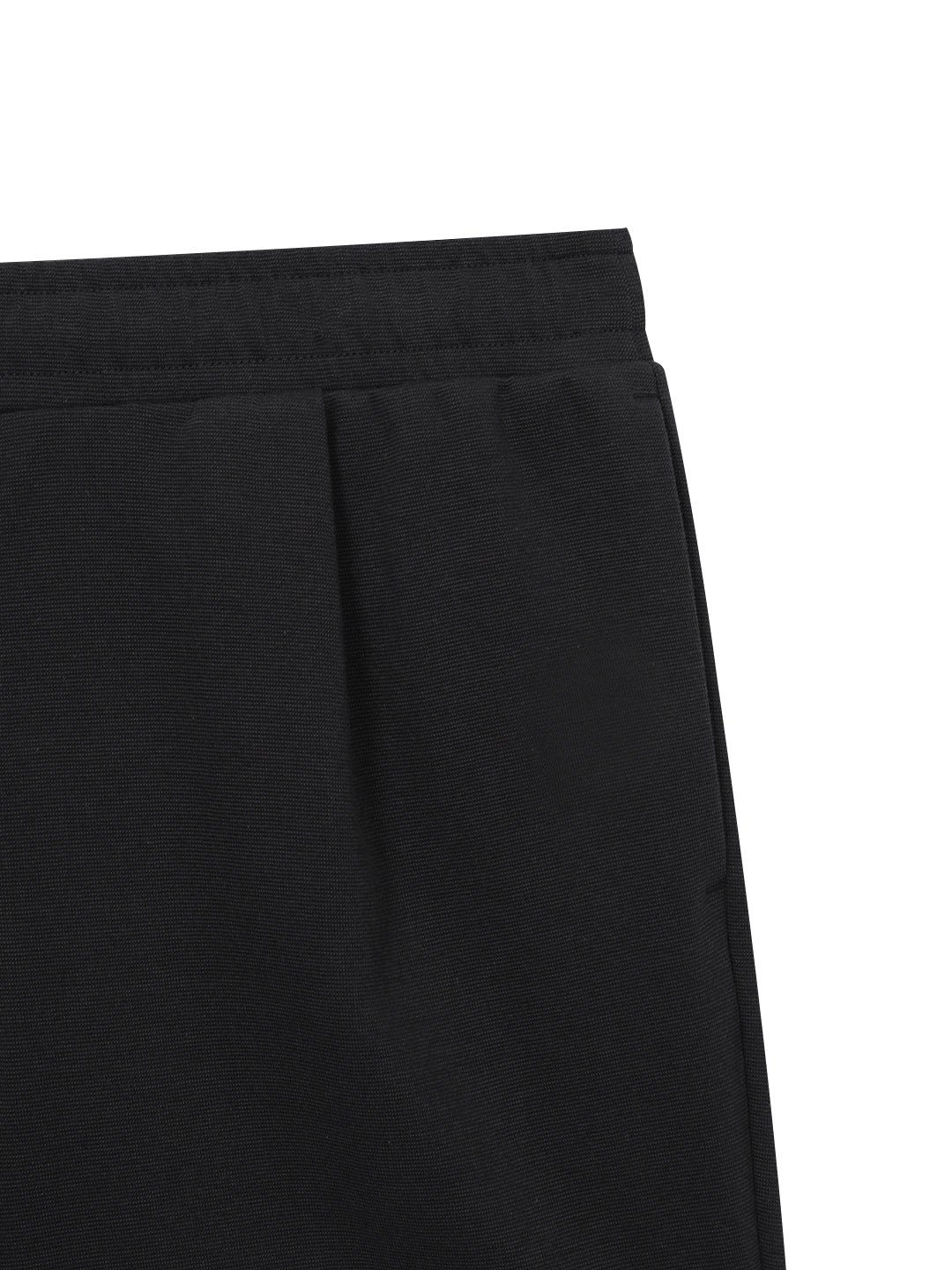 Resort Waffle Pintuck Shorts- Black/Black - Image 3