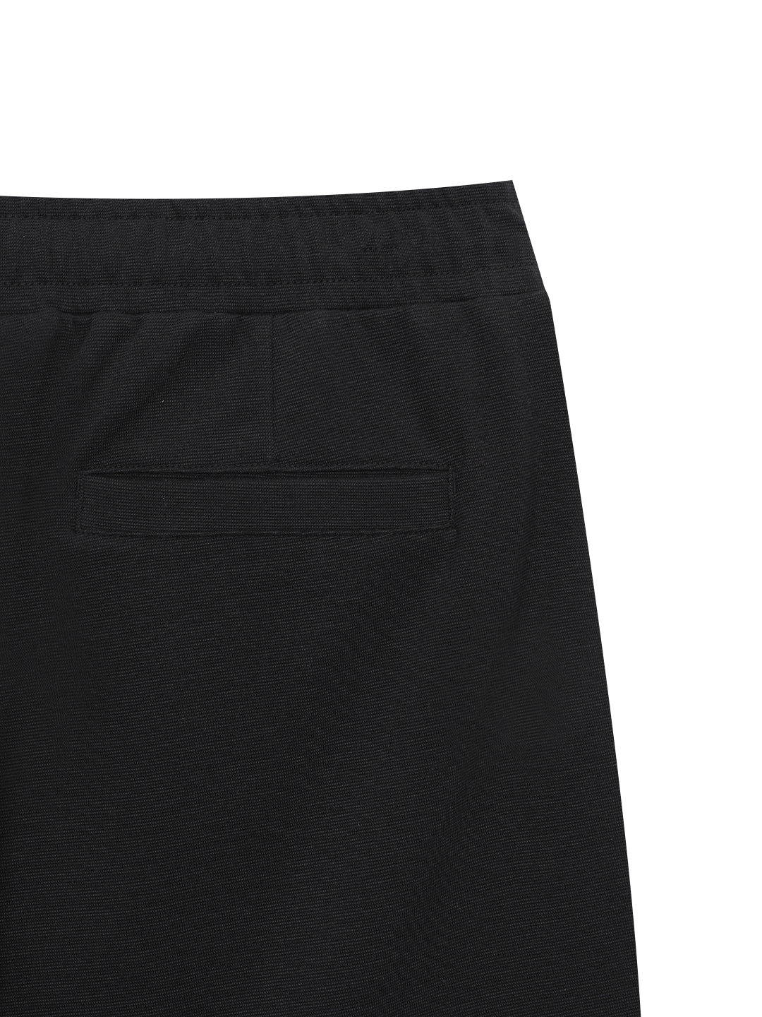 Resort Waffle Pintuck Shorts- Black/Black - Image 5