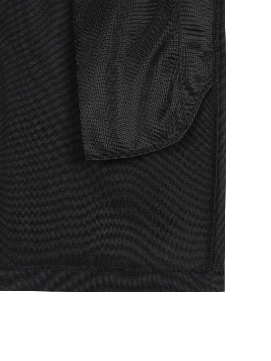Resort Waffle Pintuck Shorts- Black/Black - Image 7